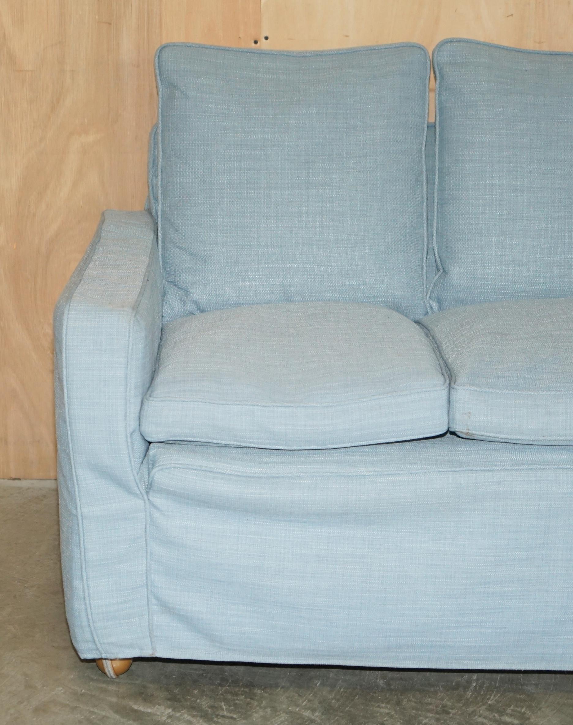 Metà XX secolo SUPER RARE 1933 ANTIQUE MINTY OXFORD THREE PIECE SOFA & ARMCHAIR SUITE & RECEIPT in vendita