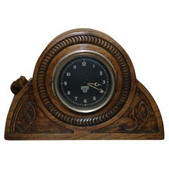 Super Rare 1939 Dated and Carved Robert Mouseman Thompson Smiths Mantle Clock