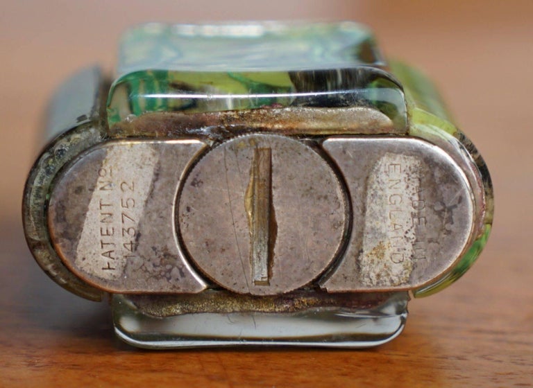 British Super Rare 1950s Original Dunhill Aquarium Table Lighter Handmade in England For Sale
