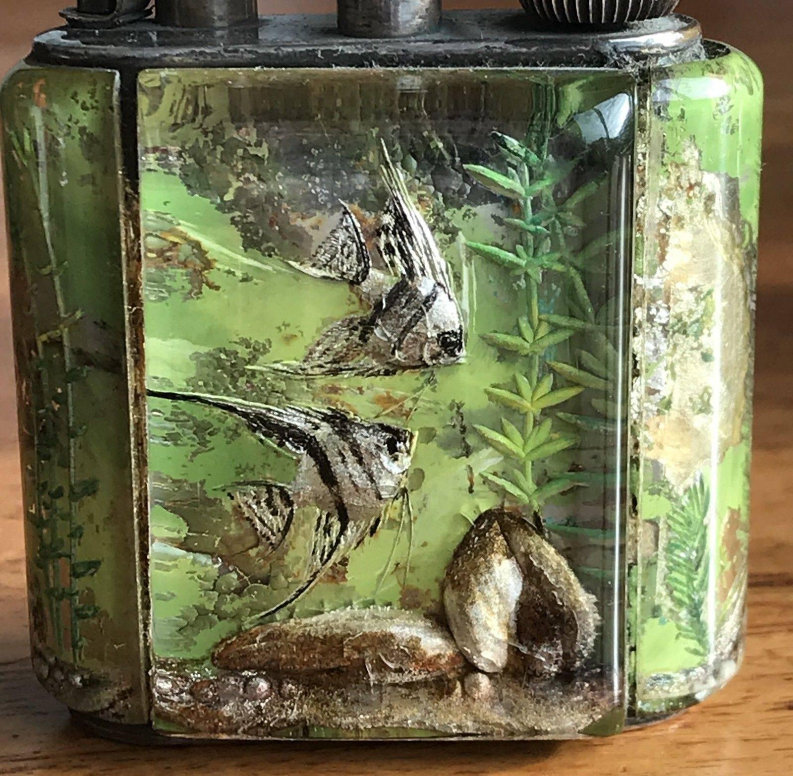 Hand-Crafted Super Rare 1950s Original Dunhill Aquarium Table Lighter Handmade in England