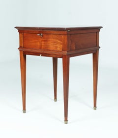 Super Rare 19th Century Transforming Ladies Desk, Empire Secretary, Mahogany