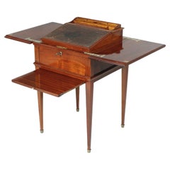 Antique Super Rare 19th Century Transforming Ladies Desk, Empire Secretary, Mahogany