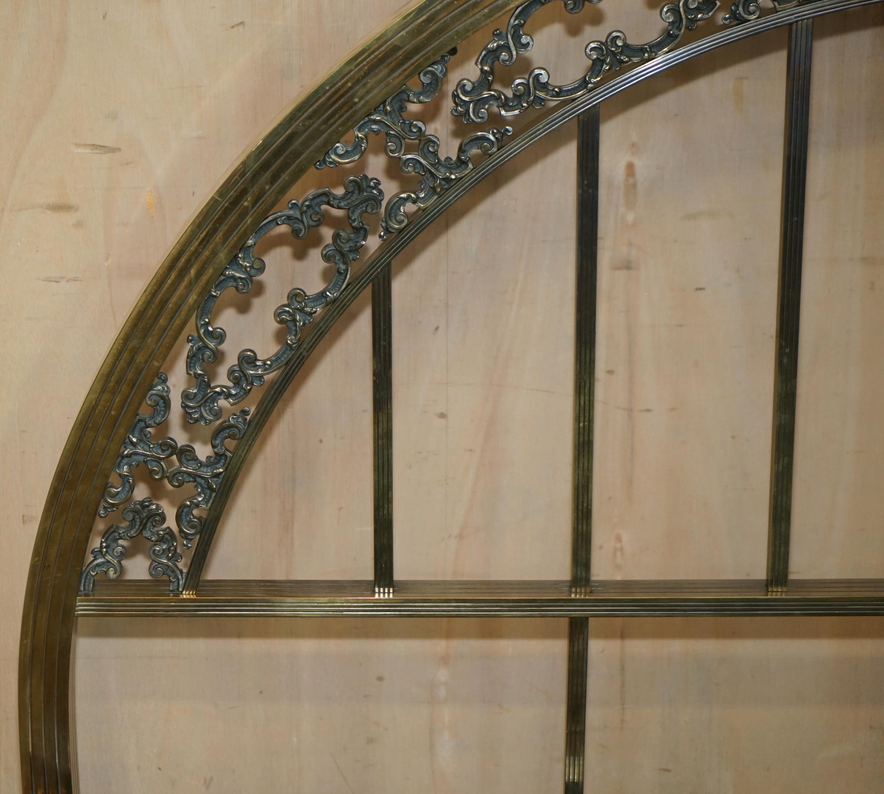 Fait main SUPER RARE FRANÇAIS CIRCA 1900 SOLID BRASS DOUBLE BED FRAME MUST SEE PICs en vente