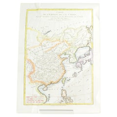 Superbe carte française ancienne de la Chine et de l'Empire chinois, 1780