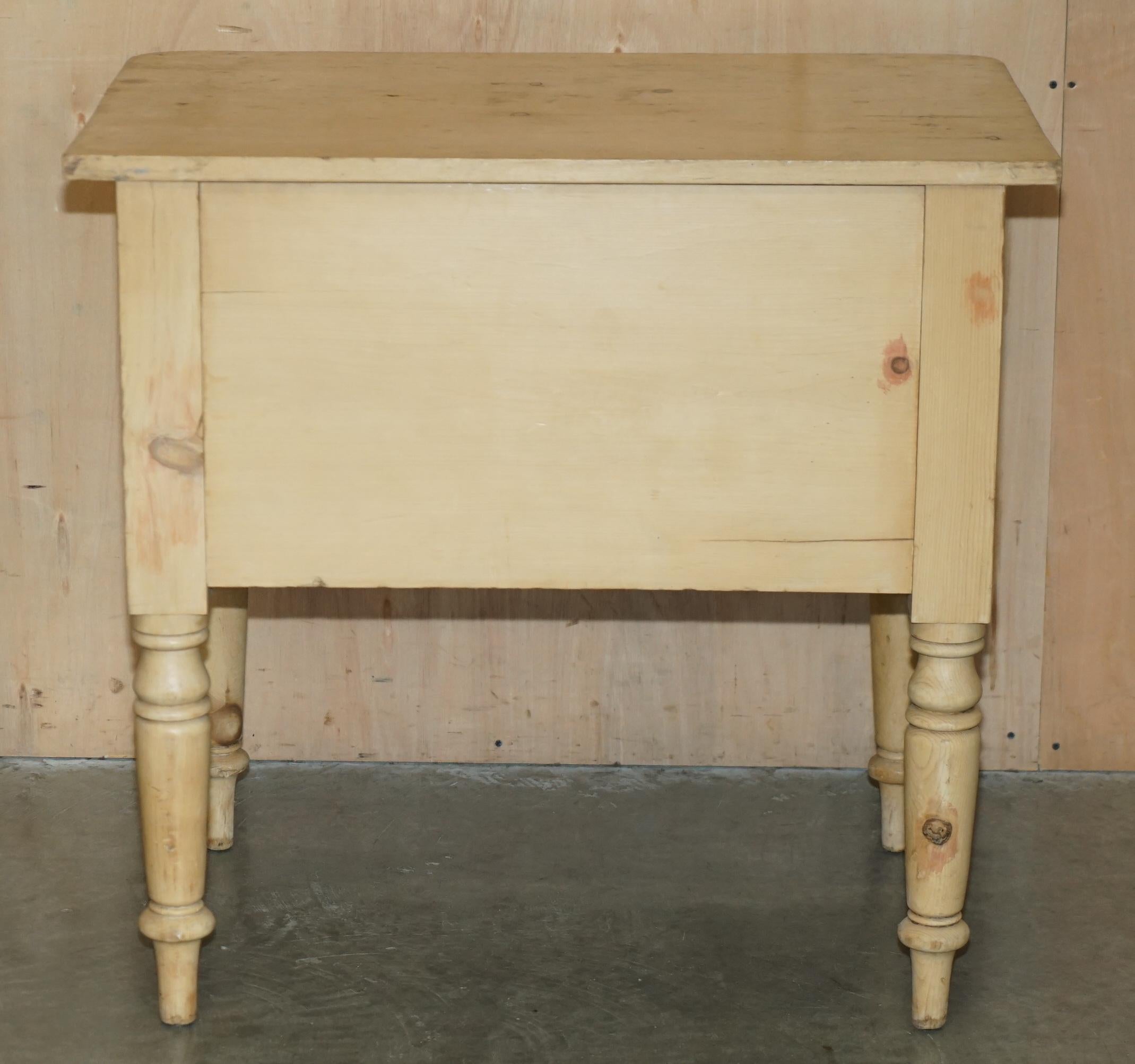 SUPER RARE ANTIQUE GEORGIAN CIRCA 1800 PINE HOUSEKEEPERS DRAWERS SiDEBOARD For Sale 1