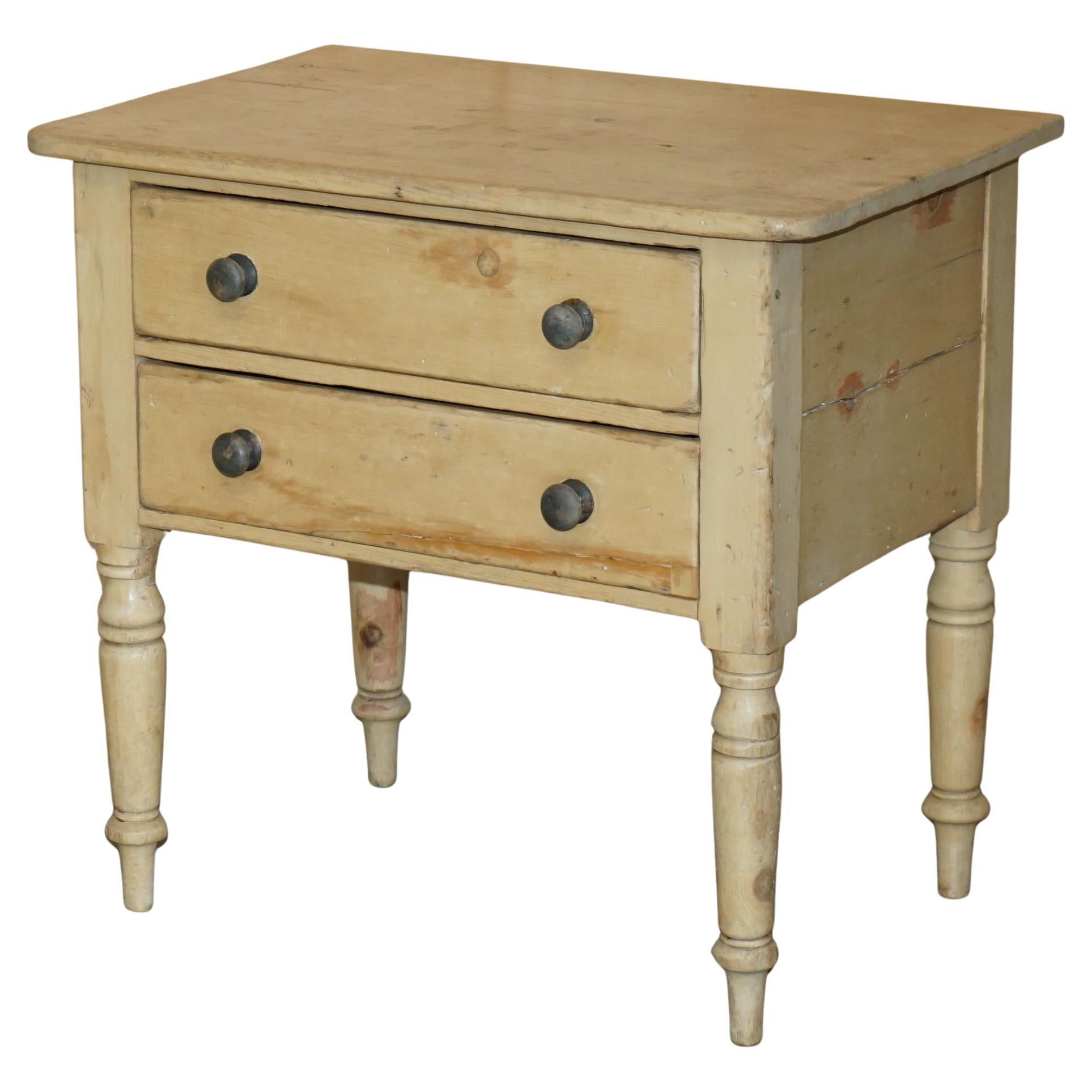 SUPER RARE ANTIQUE GEORGIAN CIRCA 1800 PINE HOUSEKEEPERS DRAWERS SiDEBOARD