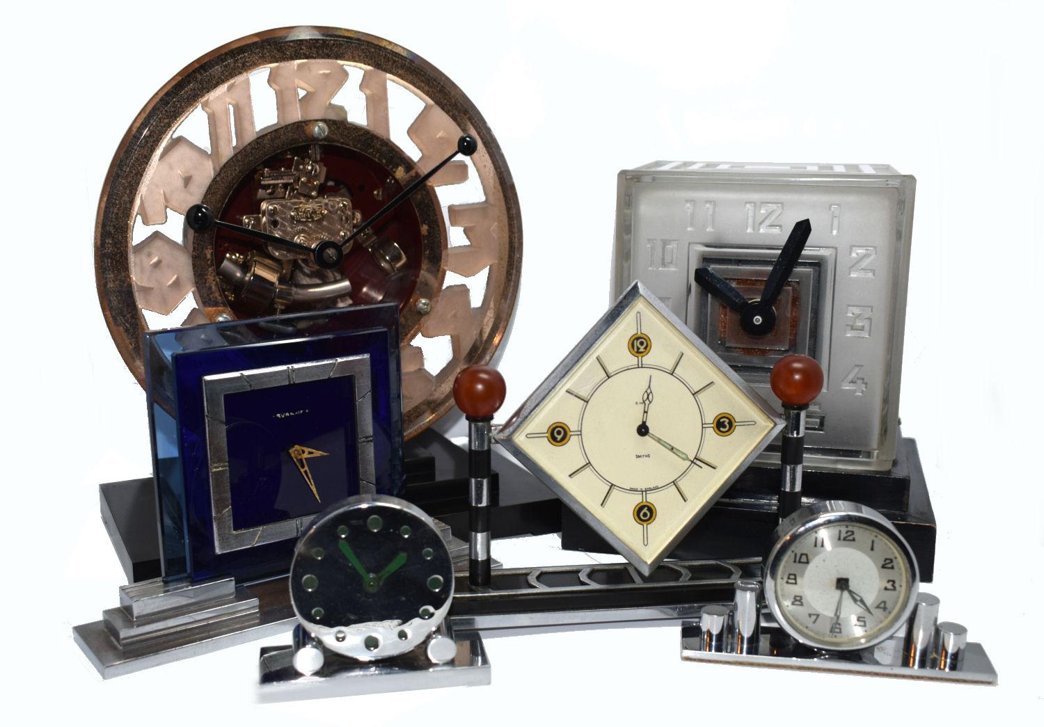 Super Rare Art Deco Ato Clock, circa 1930 3