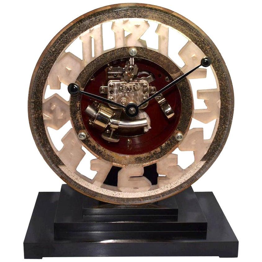 Super Rare Art Deco Ato Clock, circa 1930