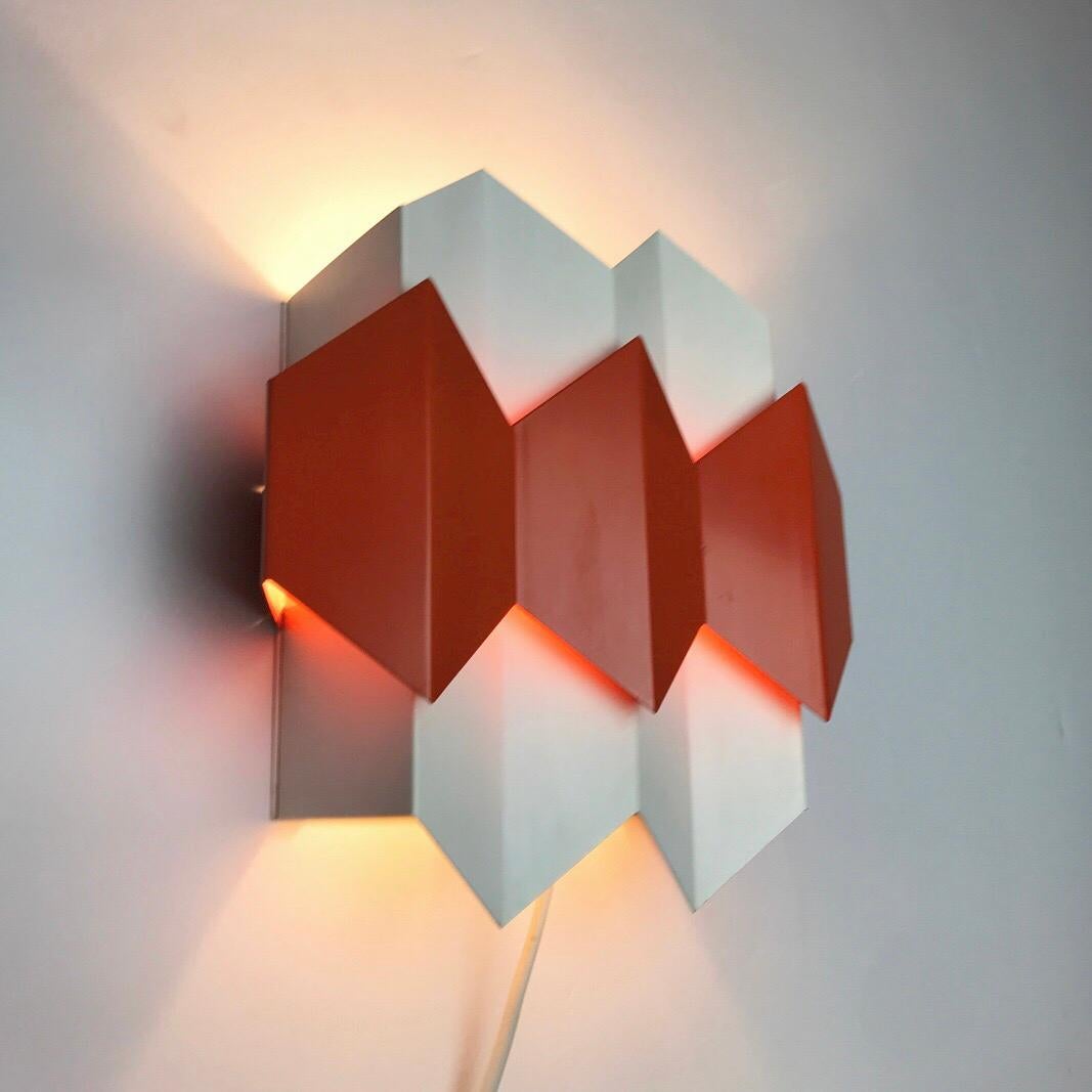 Lacquer Super Rare Danish Wall Sconce Designed by Bent Karlby for Lyfa, Denmark 1960s