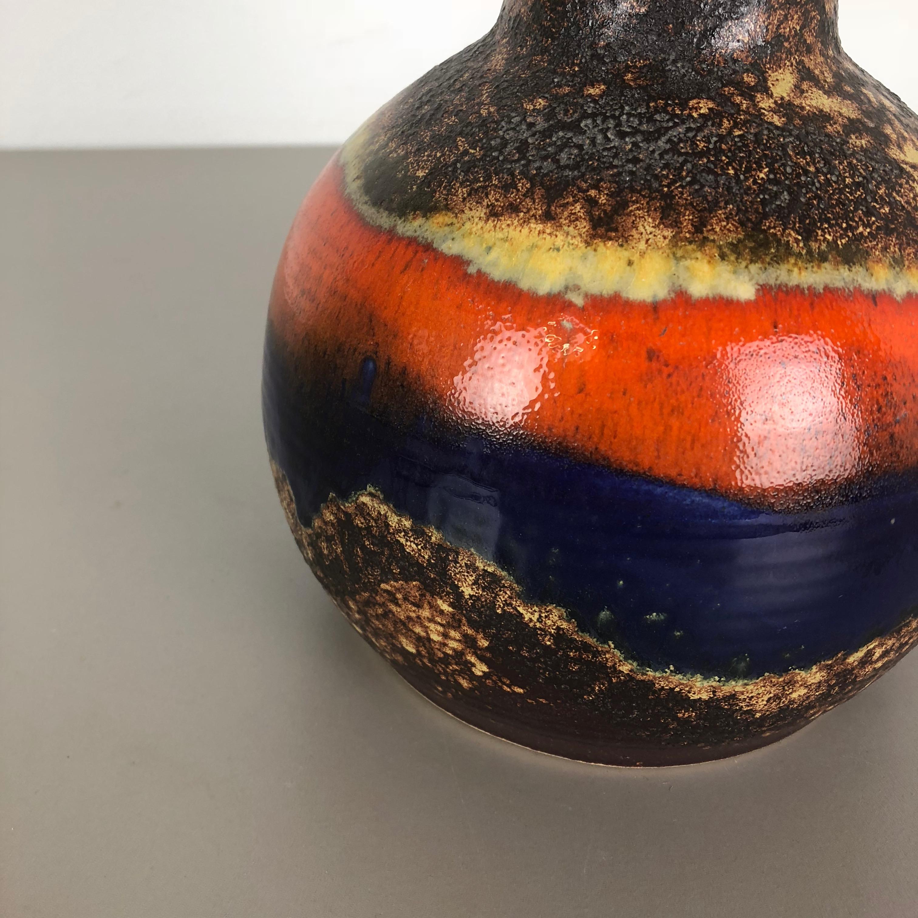 Super Rare Fat Lava Ceramic Pottery Vases by Dümmler and Breiden, Germany, 1970s 7