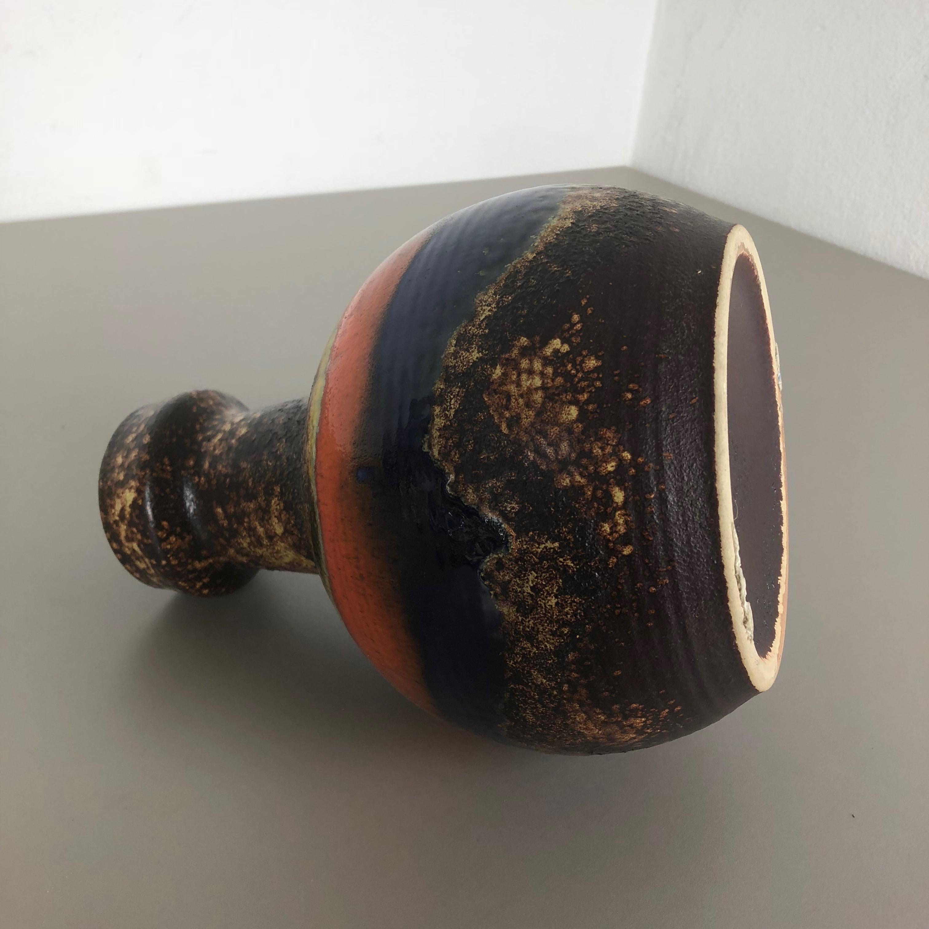 Super Rare Fat Lava Ceramic Pottery Vases by Dümmler and Breiden, Germany, 1970s 9