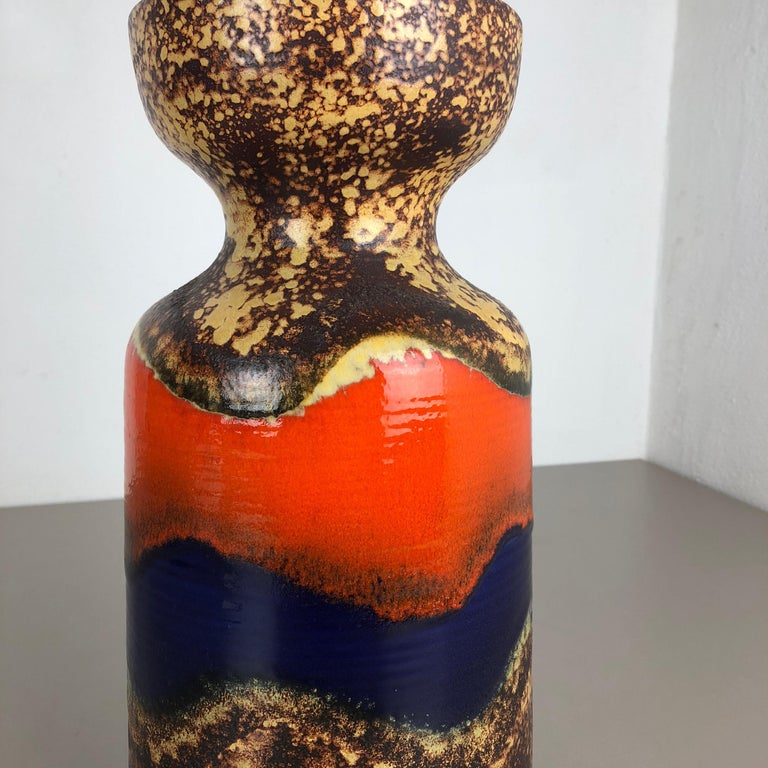 Super Rare Fat Lava Ceramic Pottery Vases by Dümmler and Breiden, Germany, 1970s In Good Condition For Sale In Kirchlengern, DE