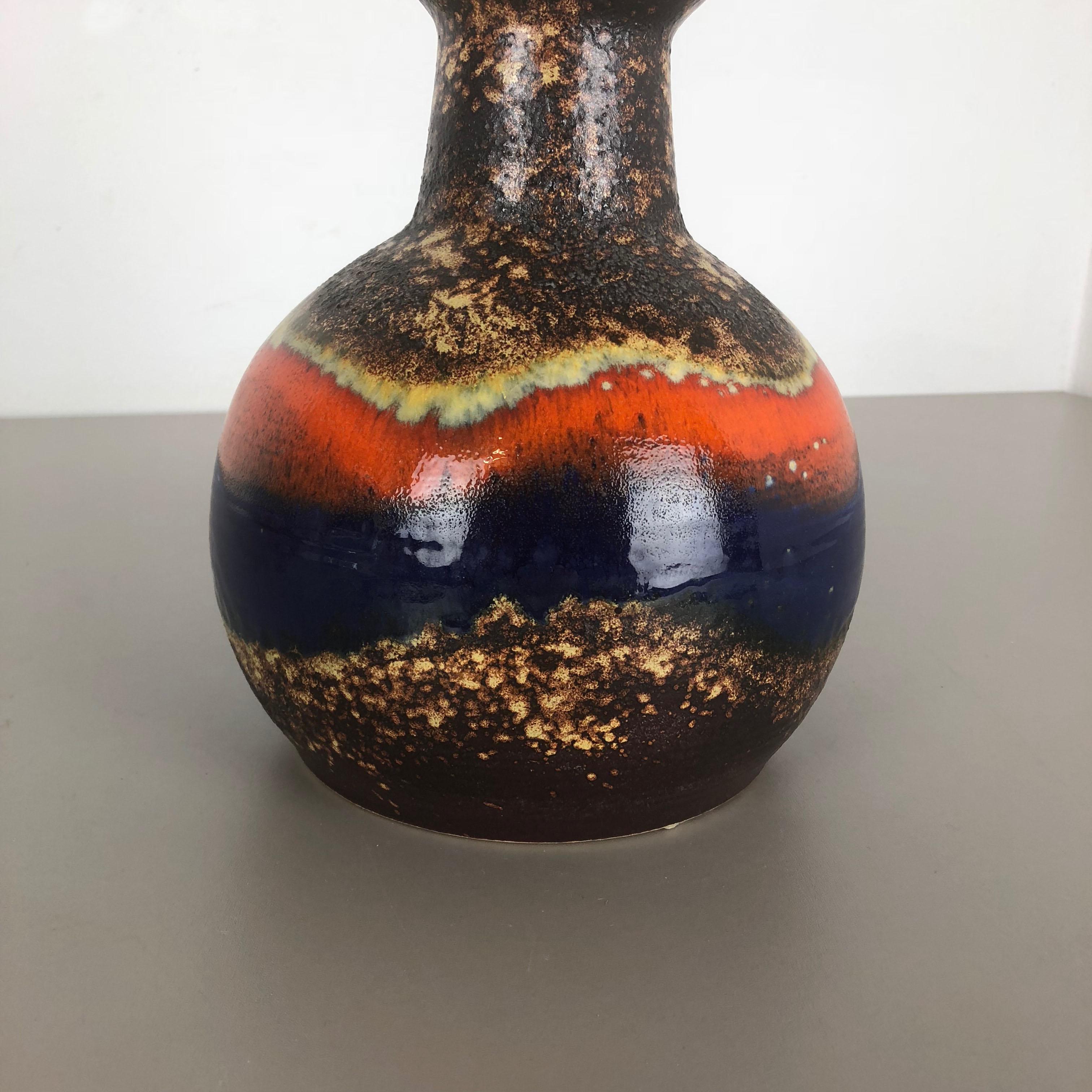 Super Rare Fat Lava Ceramic Pottery Vases by Dümmler and Breiden, Germany, 1970s In Good Condition In Kirchlengern, DE