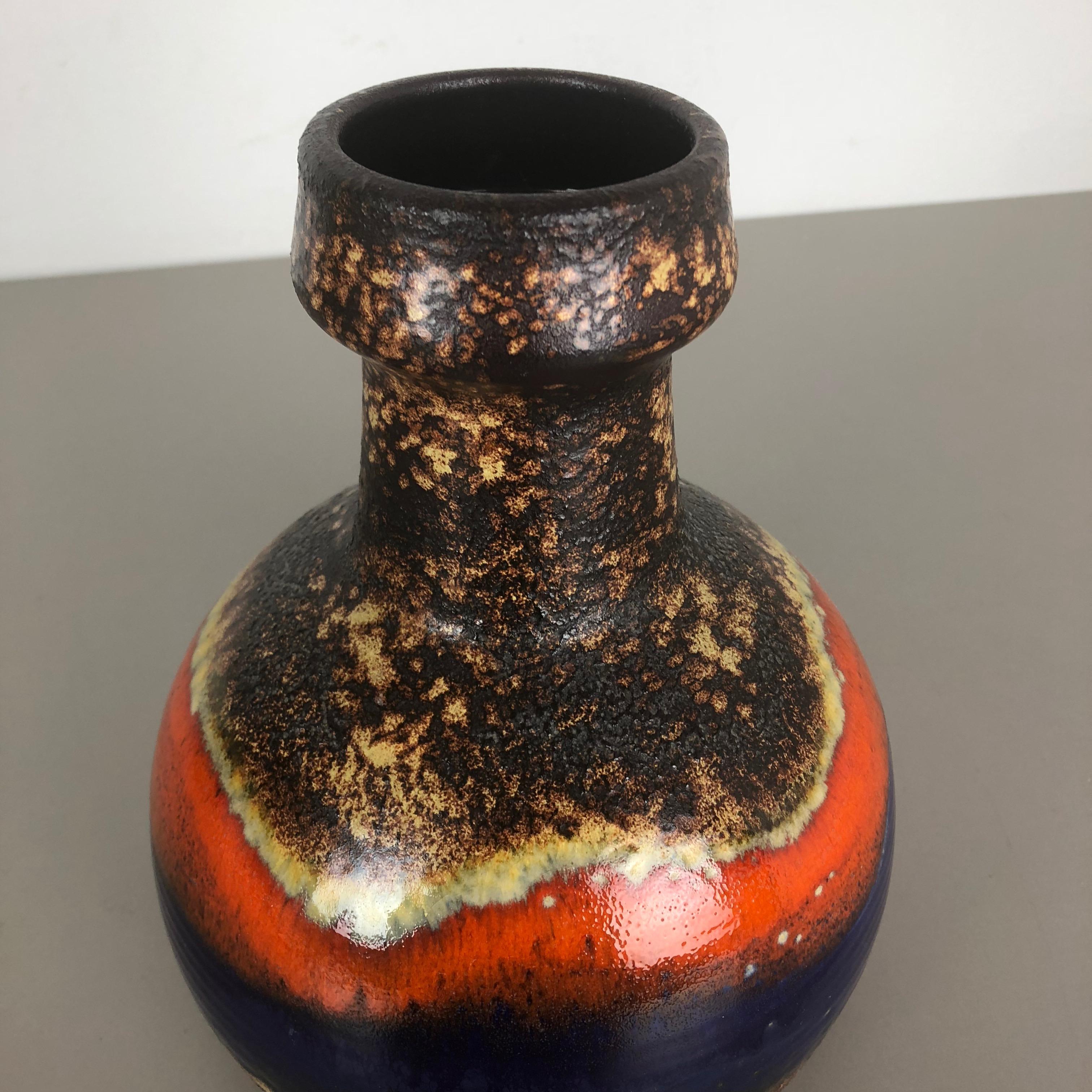 Super Rare Fat Lava Ceramic Pottery Vases by Dümmler and Breiden, Germany, 1970s 1