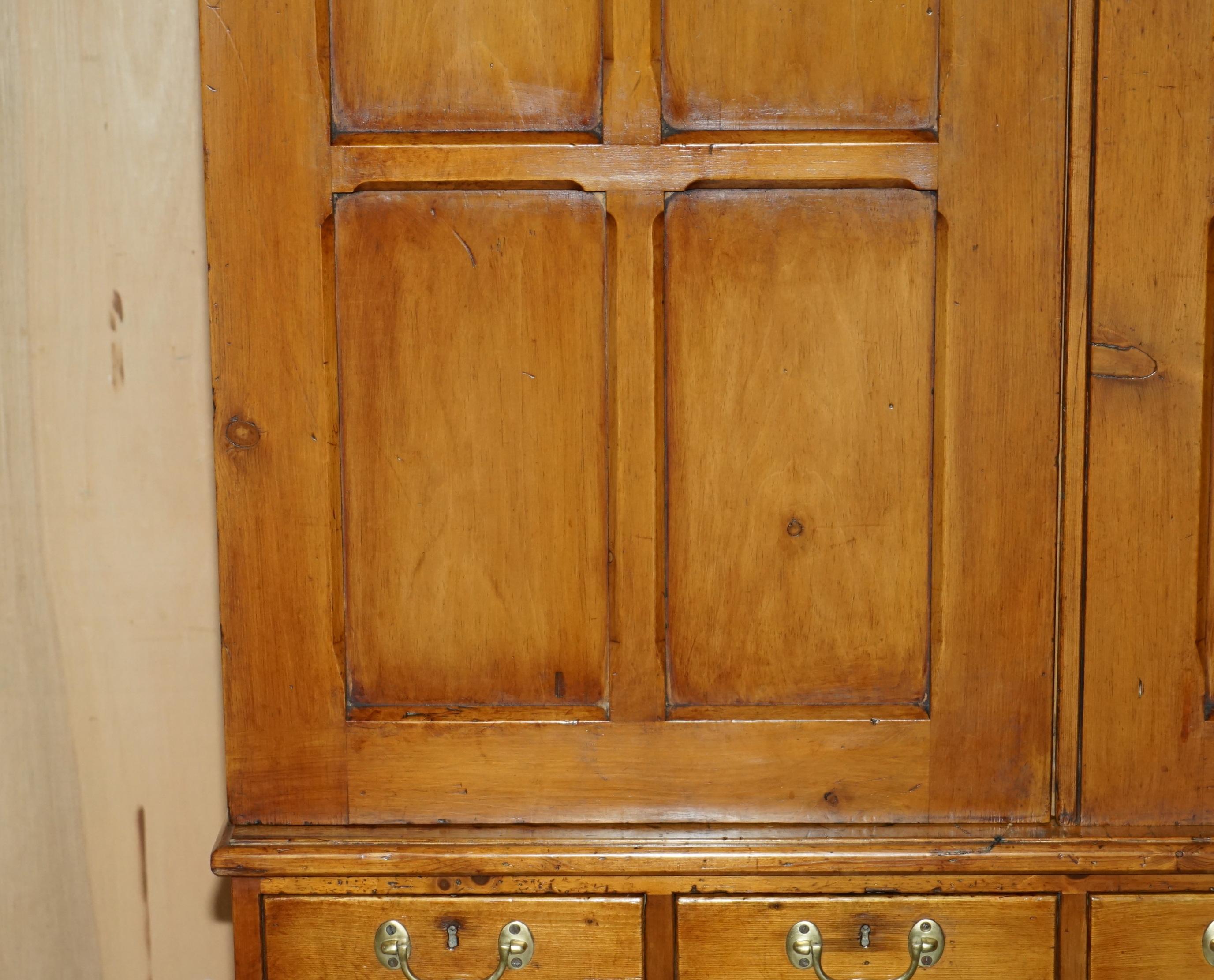 SUPER RARE FULLY RESTORED ANTiQUE VICTORIAN FRUITWOOD GUN COLLECTORS CABINET For Sale 1