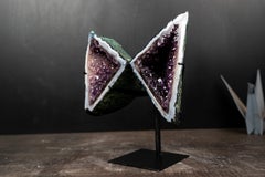 Super Rare Geometric Triangular Amethyst Geode Wings