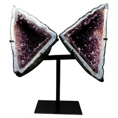 Super Rare Geometric Triangular Amethyst Geode Wings