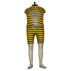 SUPER RARA MANNEQUINO PUBBLICITARIO DI NUOTO DELLE OLIMPIADI DI PARIGI DEL 1924