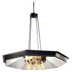 Eight-Light Reflector Chandelier