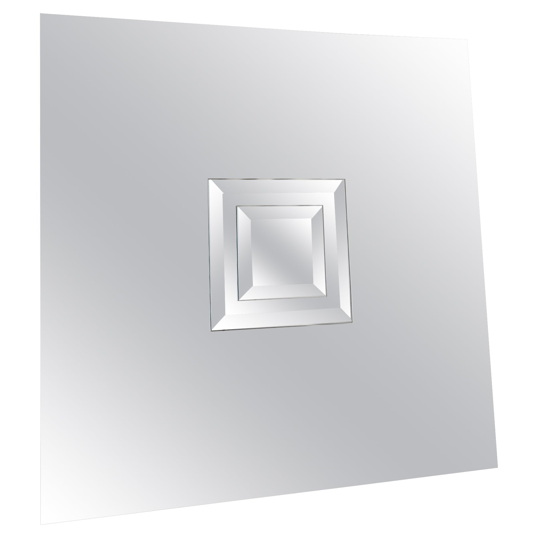 Super rare large vintage minimalist Art Mirror by Michel Martens, Belgium 1970s