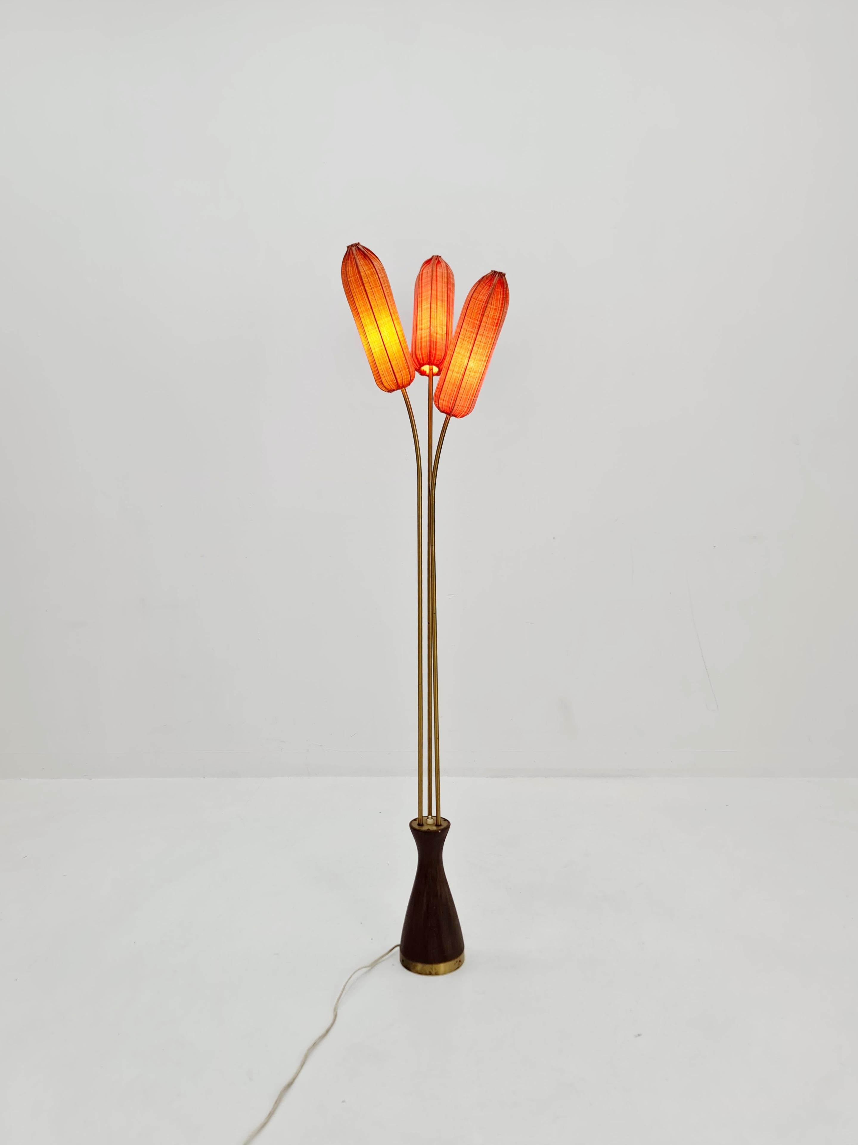 Super rare Mid Century Modern Swedish floor lamp by Sonja katzin for Asea, 1950s For Sale 6