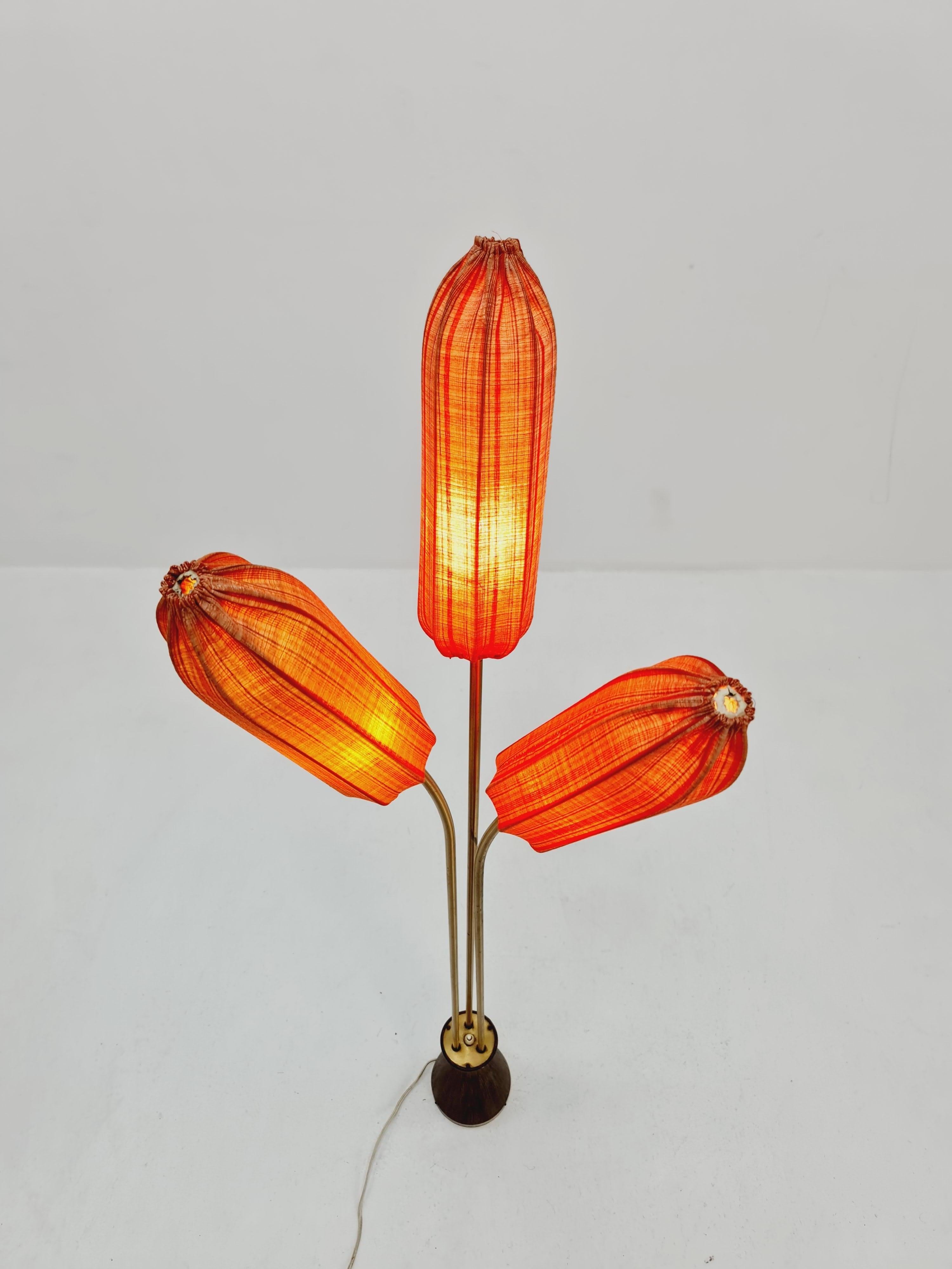 Super rare Mid Century Modern Swedish floor lamp by Sonja katzin for Asea, 1950s For Sale 7