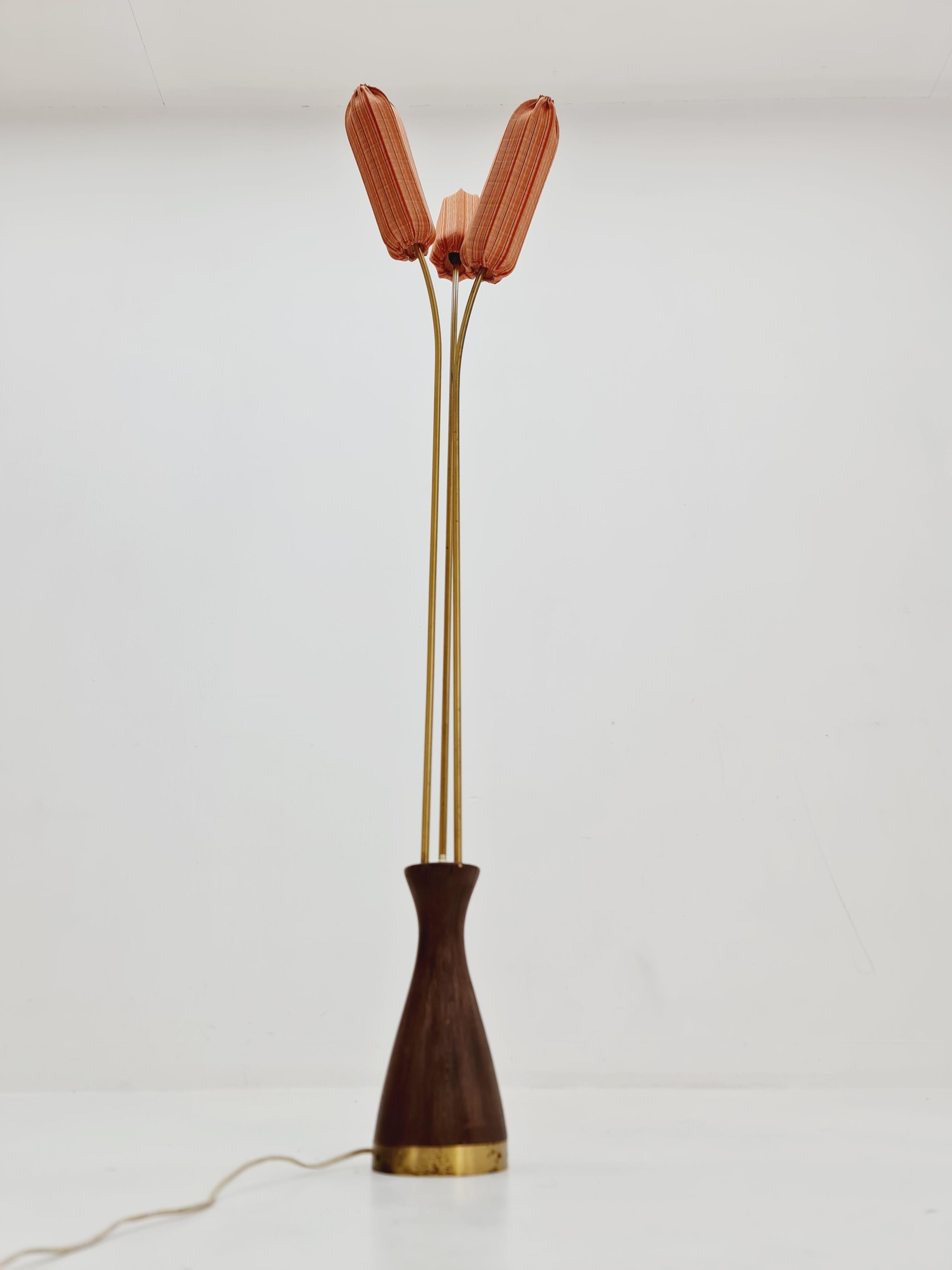 Super rare Mid Century Modern Swedish floor lamp by Sonja katzin for Asea, 1950s For Sale 8