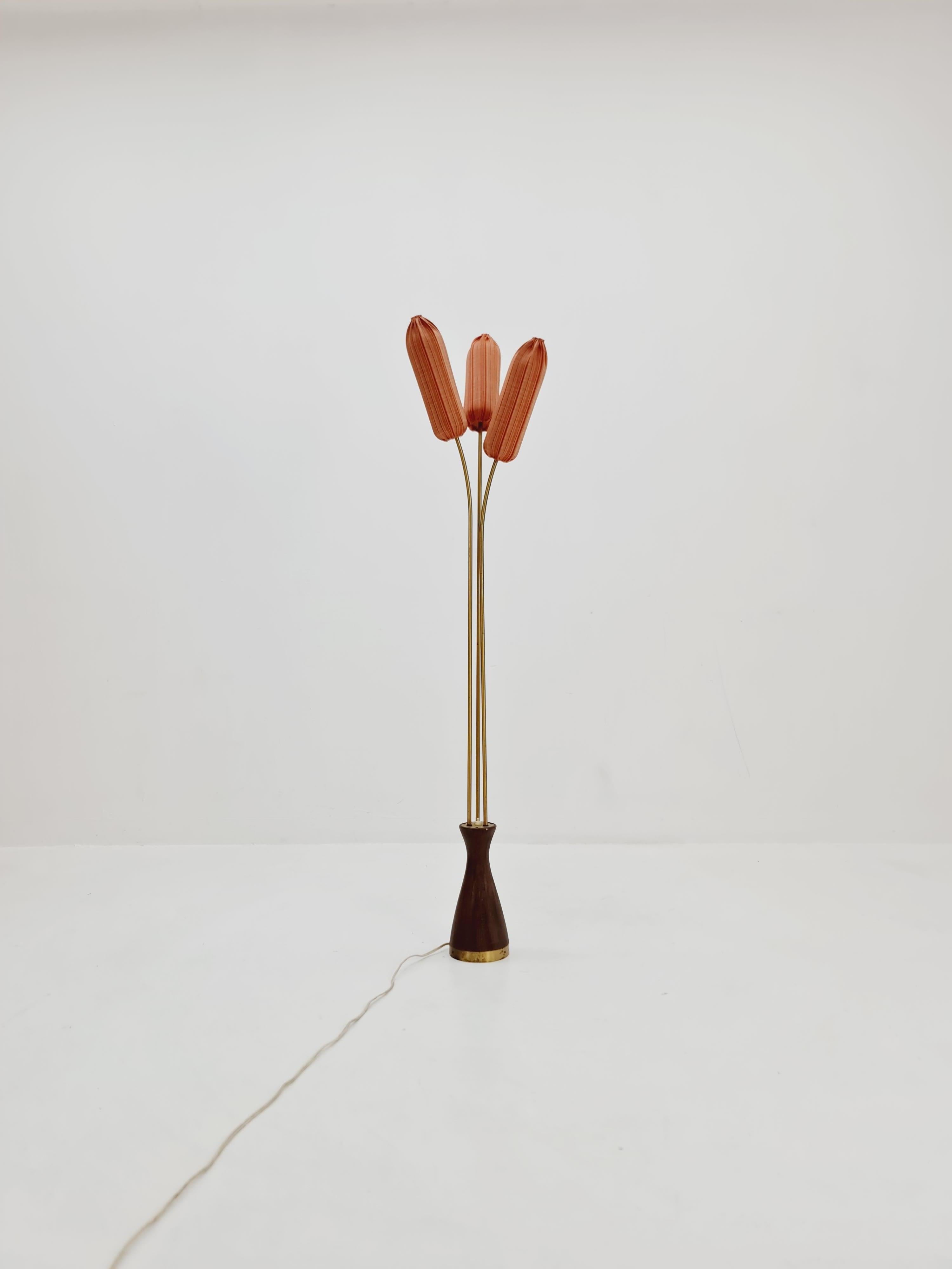 Super rare Mid Century Modern Swedish floor lamp by Sonja katzin for Asea, 1950s For Sale 1