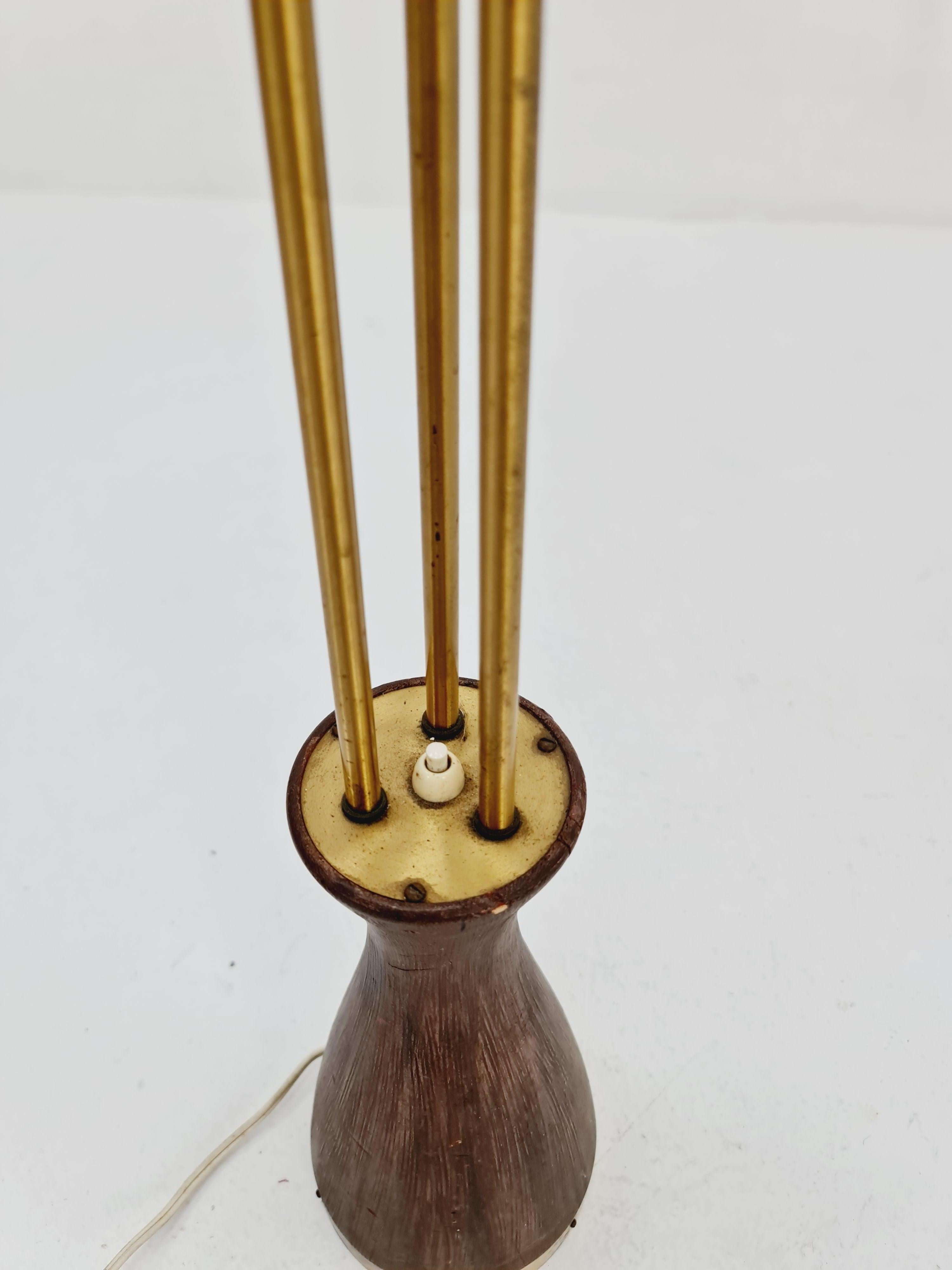 Super rare Mid Century Modern Swedish floor lamp by Sonja katzin for Asea, 1950s For Sale 2