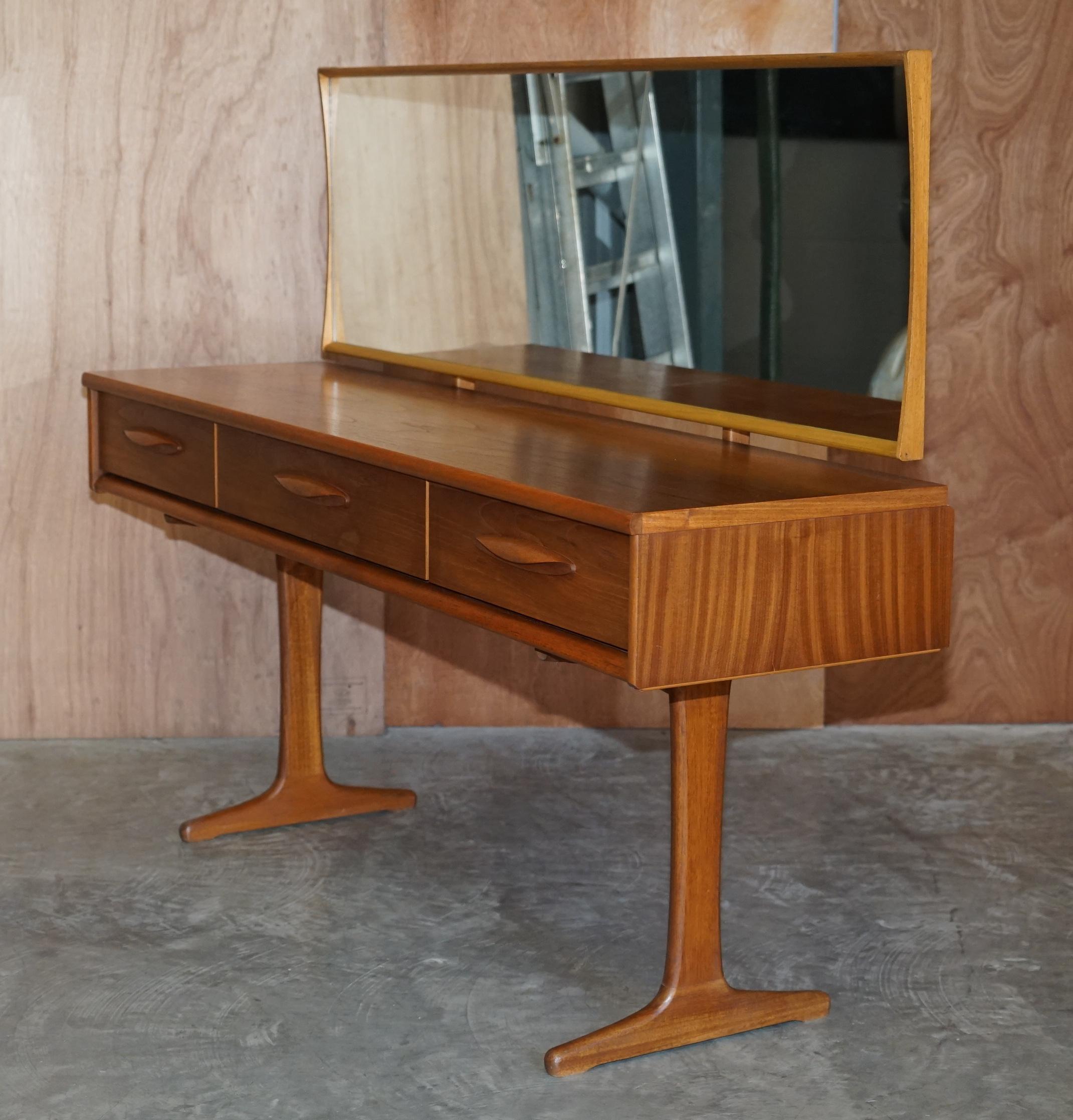 Super Rare Mid-Century Modern Teak Austinsuite Dressing Table & Original Stool 2