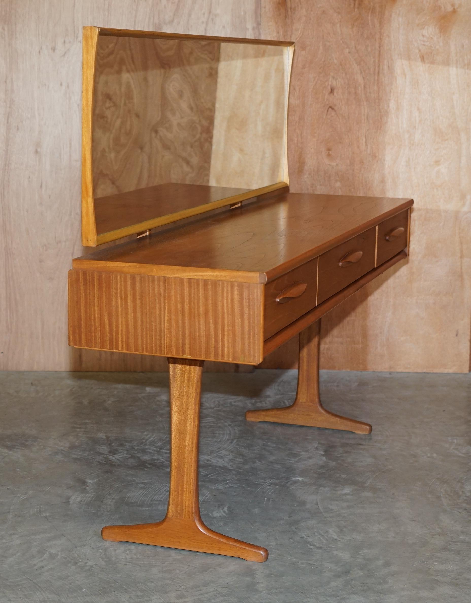 Super Rare Mid-Century Modern Teak Austinsuite Dressing Table & Original Stool 4