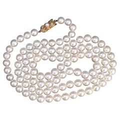 Super Rare Mikimoto Natural Cultured Pearls 55.41 Grams With Certificate