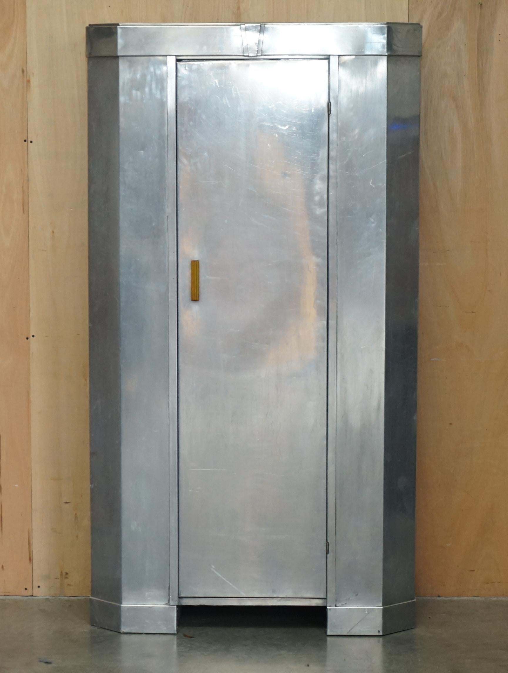 Royal House Antiques

Royal House Antiques is delighted to offer for sale this very rare and highly collectable Manhattan New York Art Deco Aluminum wardrobe with original Bakelite fittings circa 1920

Please note the delivery fee listed is just a