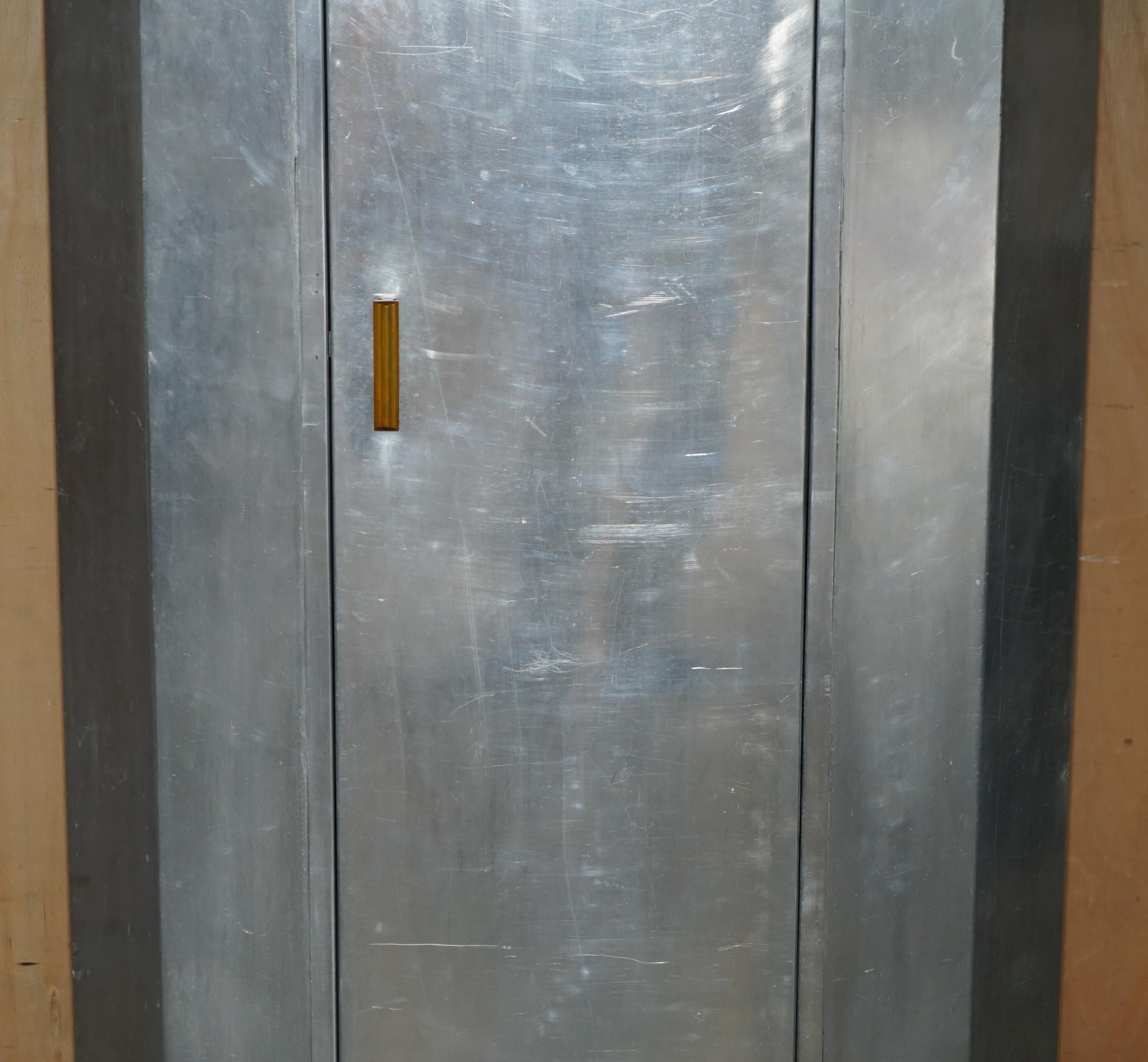 Metal SUPER RARE ORIGINAL CIRCA 1920's MANHATTAN NEW YORK ART DECO METAL WARDROBE