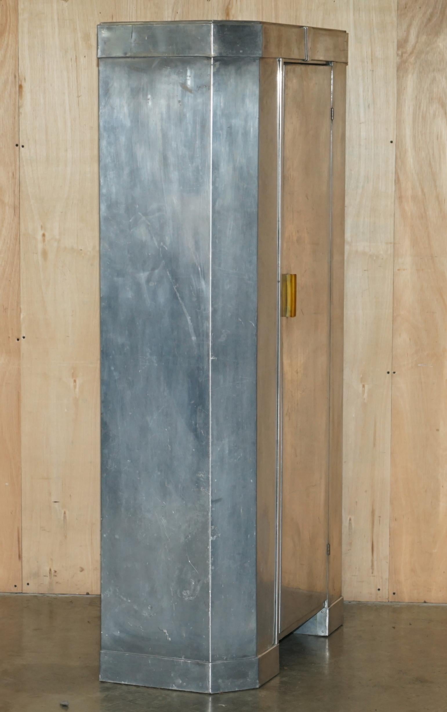 SUPER RARE ORIGINAL CIRCA 1920's MANHATTAN NEW YORK ART DECO METAL WARDROBE 1