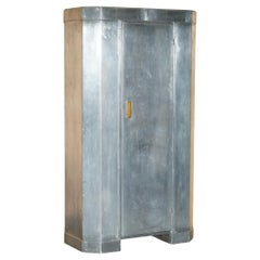 SUPER RARE ORIGINAL CIRCA 1920's MANHATTAN NEW YORK ART DECO METAL WARDROBE