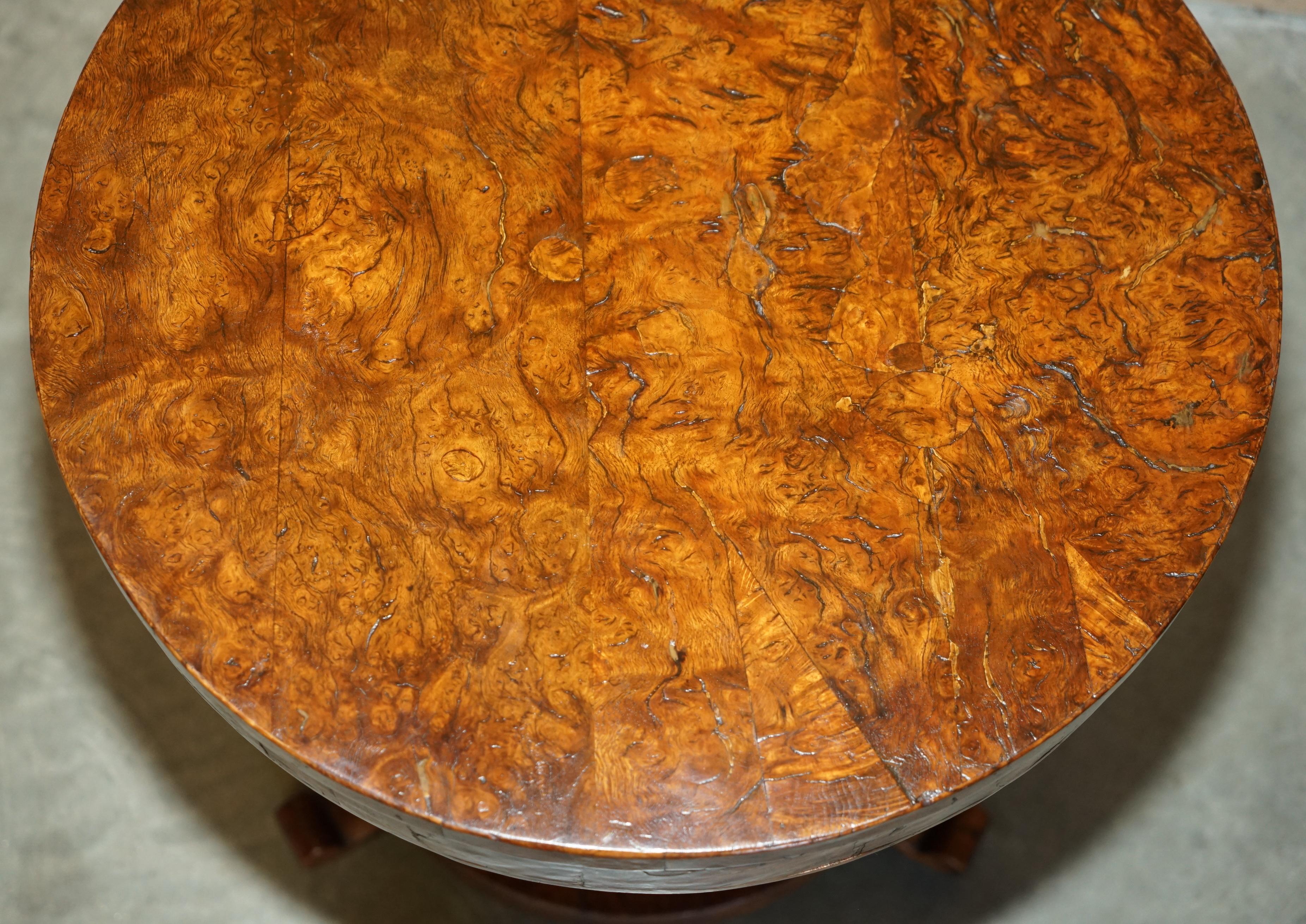 Fatto a mano SUPER RARO ORIGINALE ViCTORIANO POLLARD OAK LAMPADA LATERALE TAVOLO DA VINO PATINA!!!!!!! in vendita