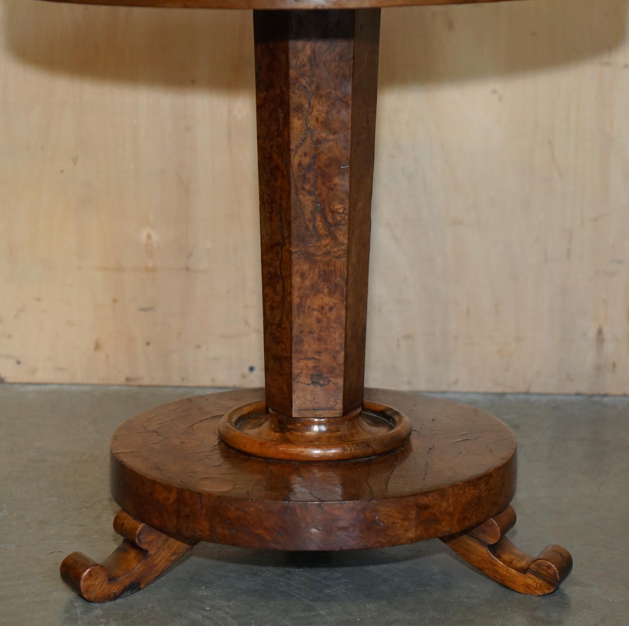 Quercia SUPER RARO ORIGINALE ViCTORIANO POLLARD OAK LAMPADA LATERALE TAVOLO DA VINO PATINA!!!!!!! in vendita