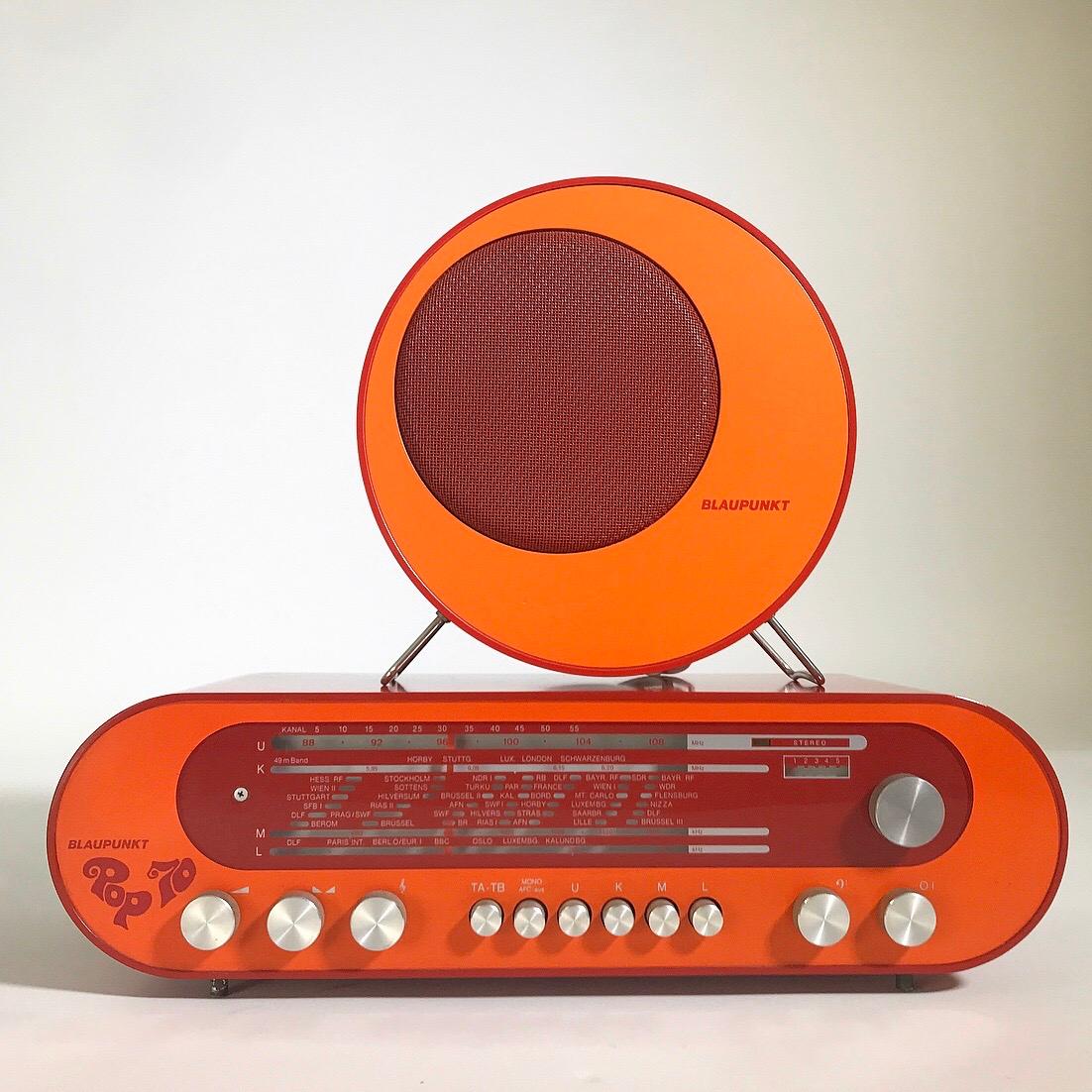 For at least seven years we have been on the outlook for this extremely rare piece of german design and finally we found this beautiful POP 70 radio system. 

The system was designed by Hans Vagt and Peter Bannert for Blaupunkt in 1969. A tribute