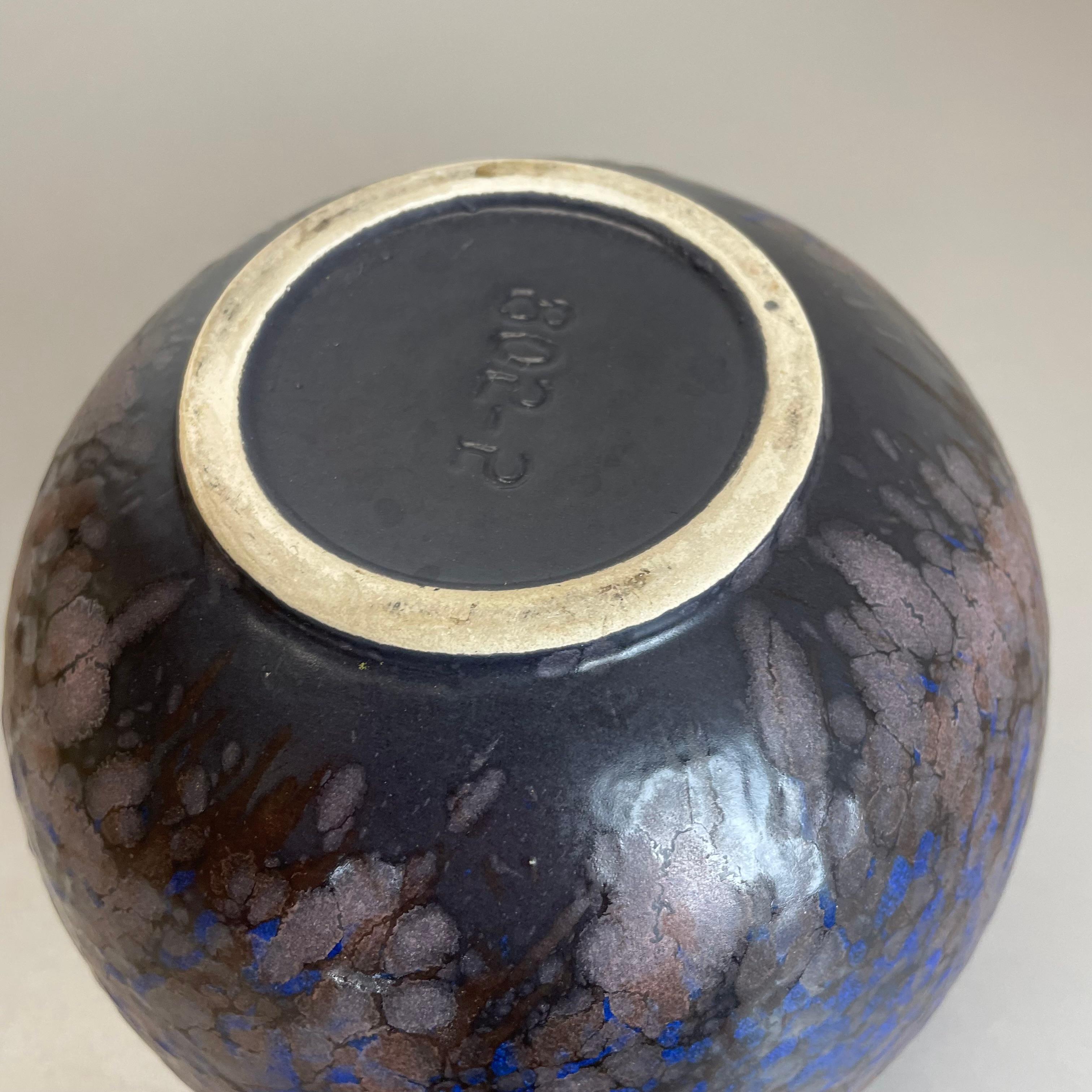 Superbe vase à boules multicolore « 802-2 » en poterie de lave grasse fabriqué par Ruscha, 1970 en vente 8