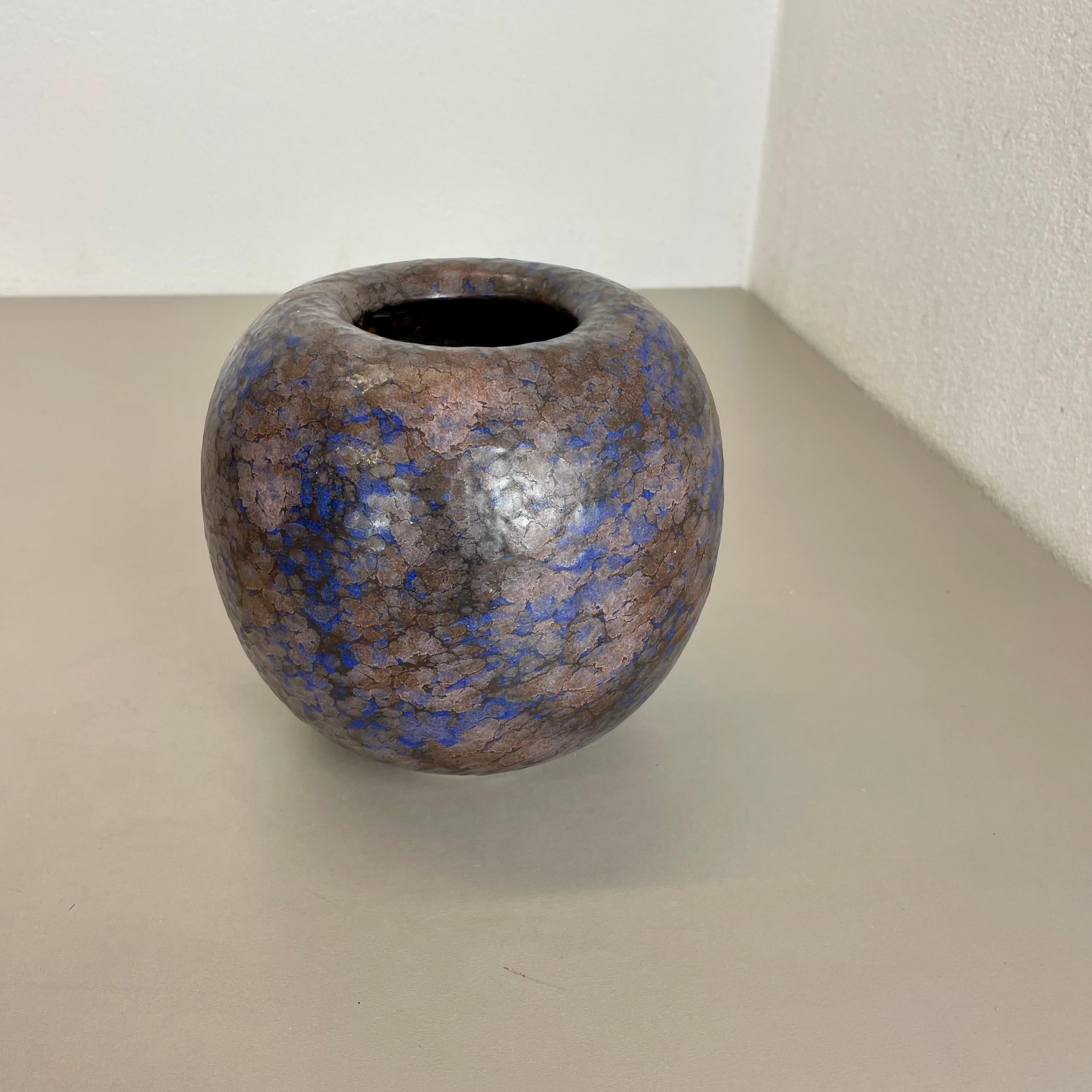 Mid-Century Modern Superbe vase à boules multicolore « 802-2 » en poterie de lave grasse fabriqué par Ruscha, 1970 en vente