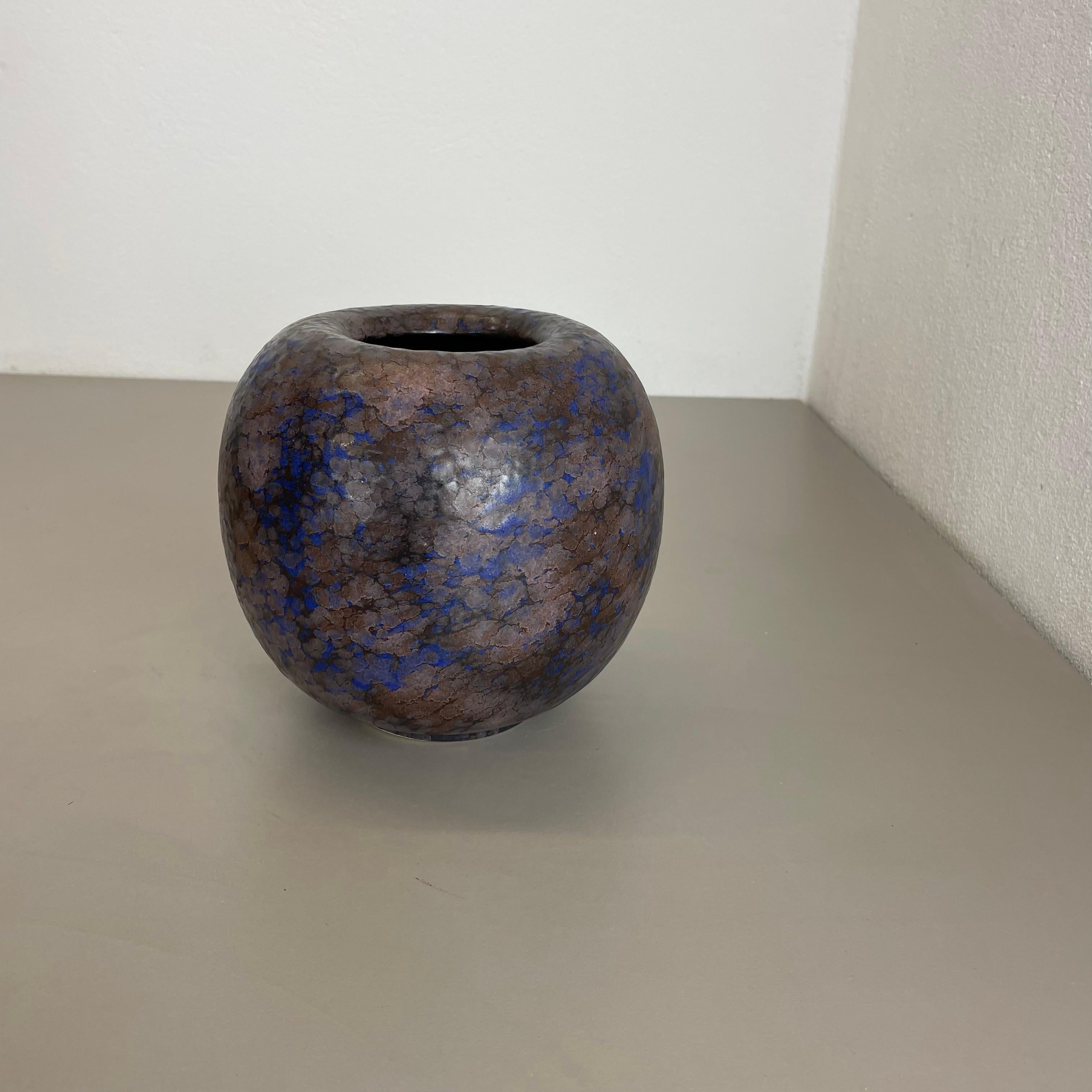 Allemand Superbe vase à boules multicolore « 802-2 » en poterie de lave grasse fabriqué par Ruscha, 1970 en vente