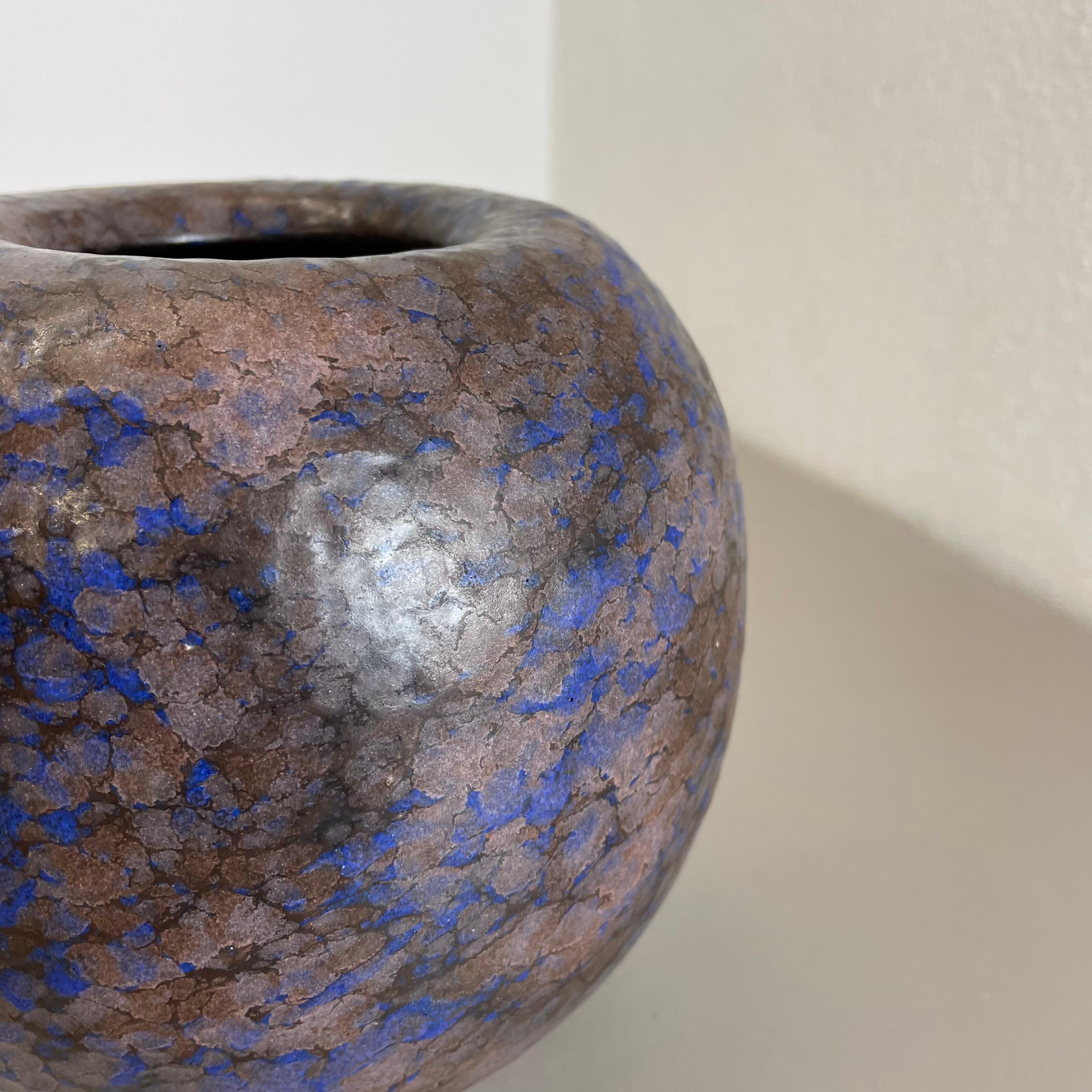 Superbe vase à boules multicolore « 802-2 » en poterie de lave grasse fabriqué par Ruscha, 1970 en vente 1