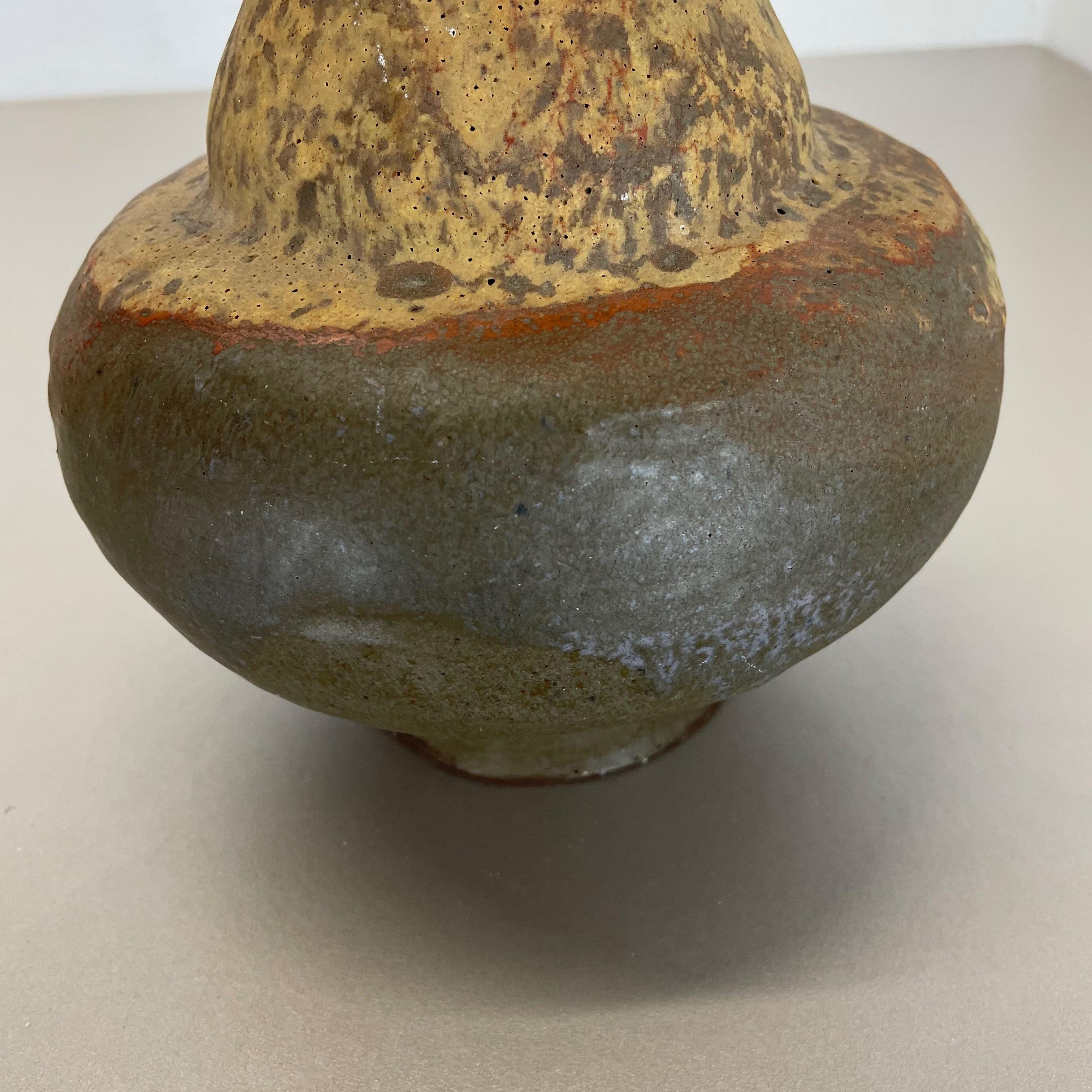 Vaso super raro in ceramica Fat Lava multicolore 