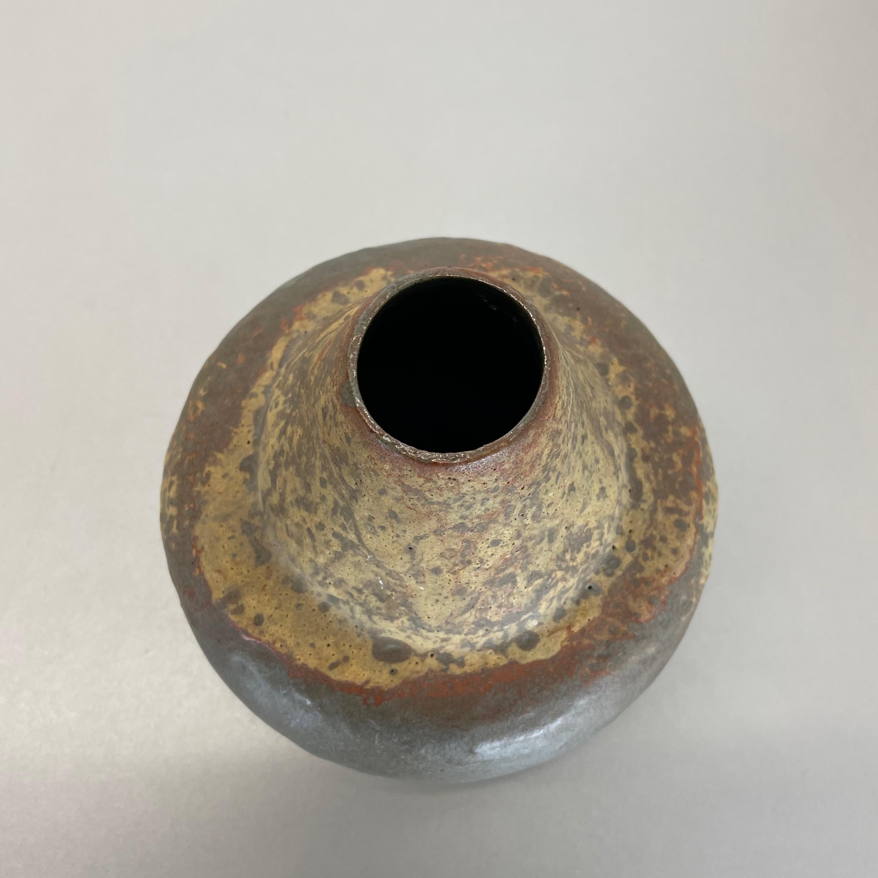 Superbe vase en poterie lave grasse multicolore « 816-1 » fabriqué par Ruscha, 1970 en vente 5