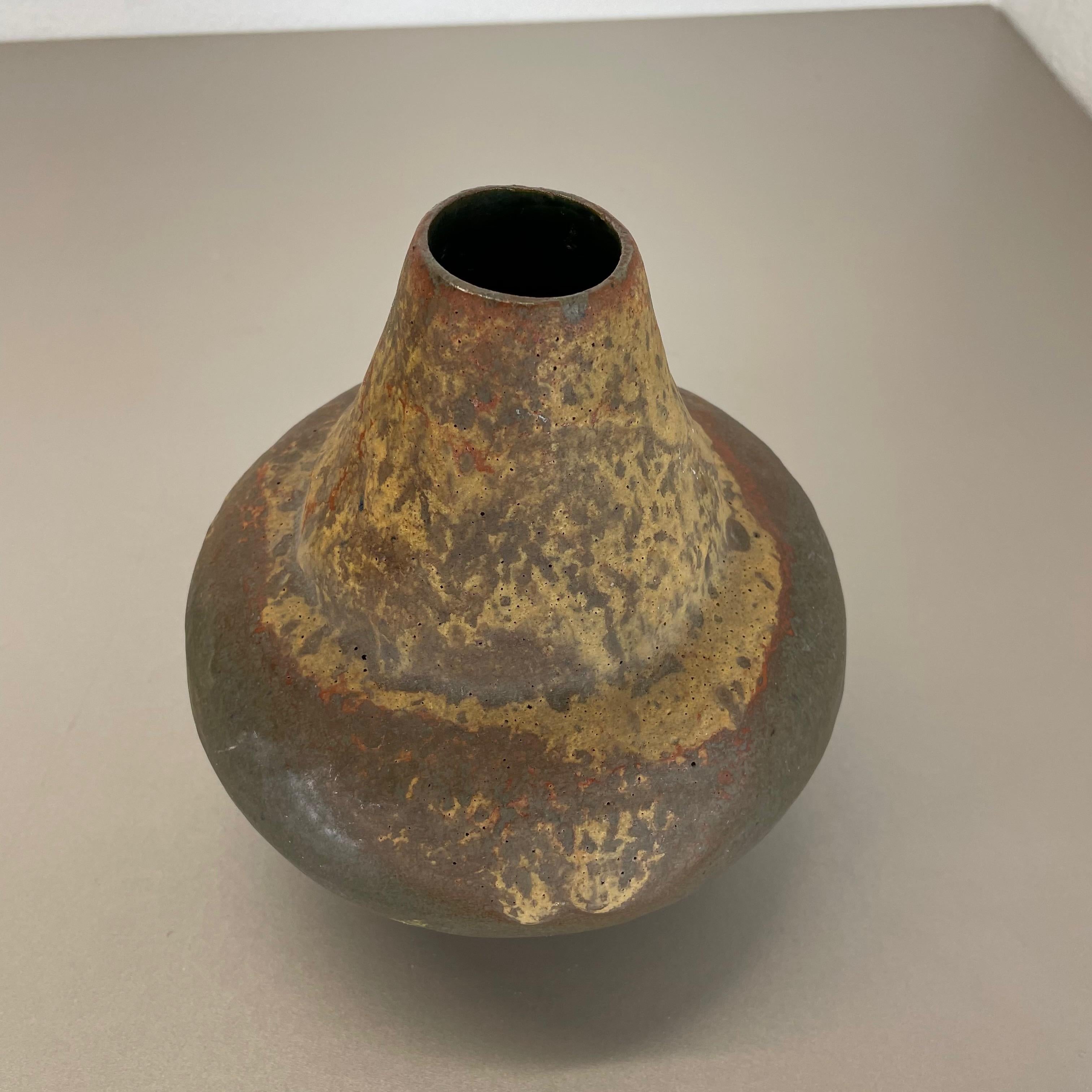 Superbe vase en poterie lave grasse multicolore « 816-1 » fabriqué par Ruscha, 1970 en vente 1