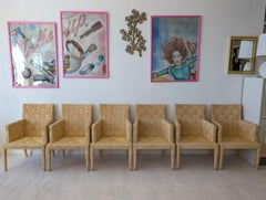 Super rare set of six Block Island armchairs by John Hutton for Donghia, USA 199