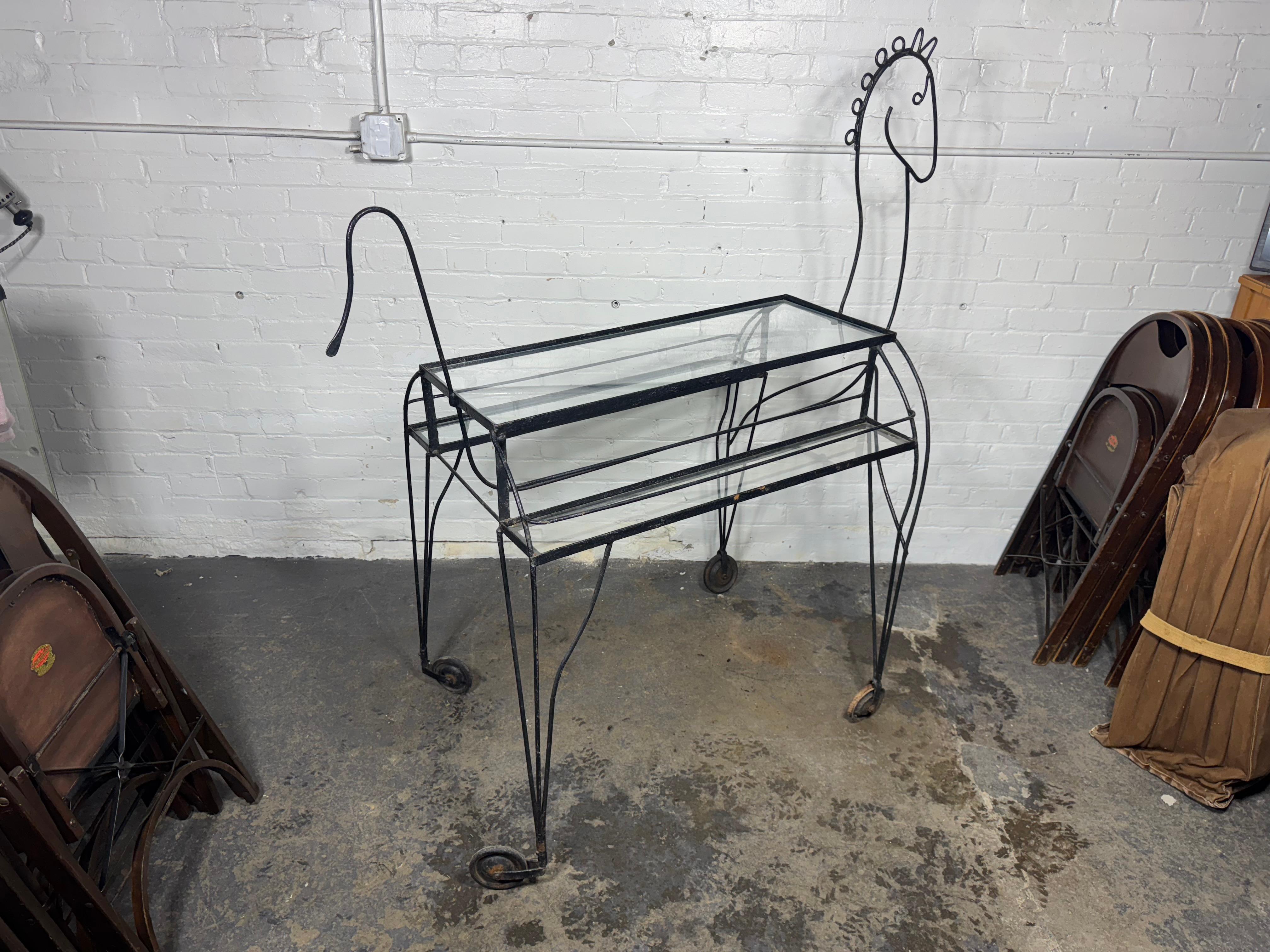 Américain Super rare, vitrine de magasin, BAR / TEA CART 