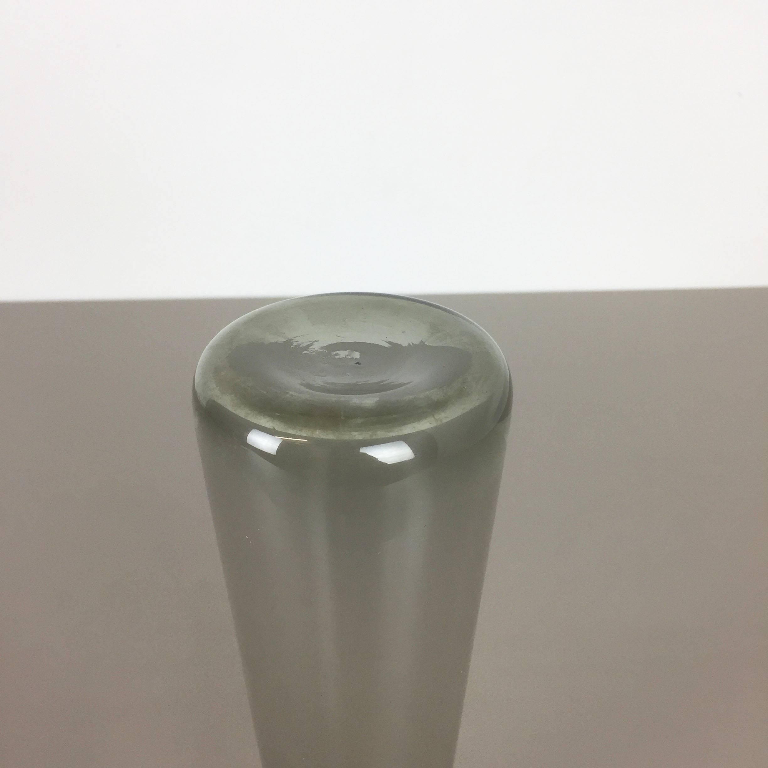 20th Century Super Rare Vintage 1960s Glass Turmalin Vase by Wilhelm Wagenfeld for WMF