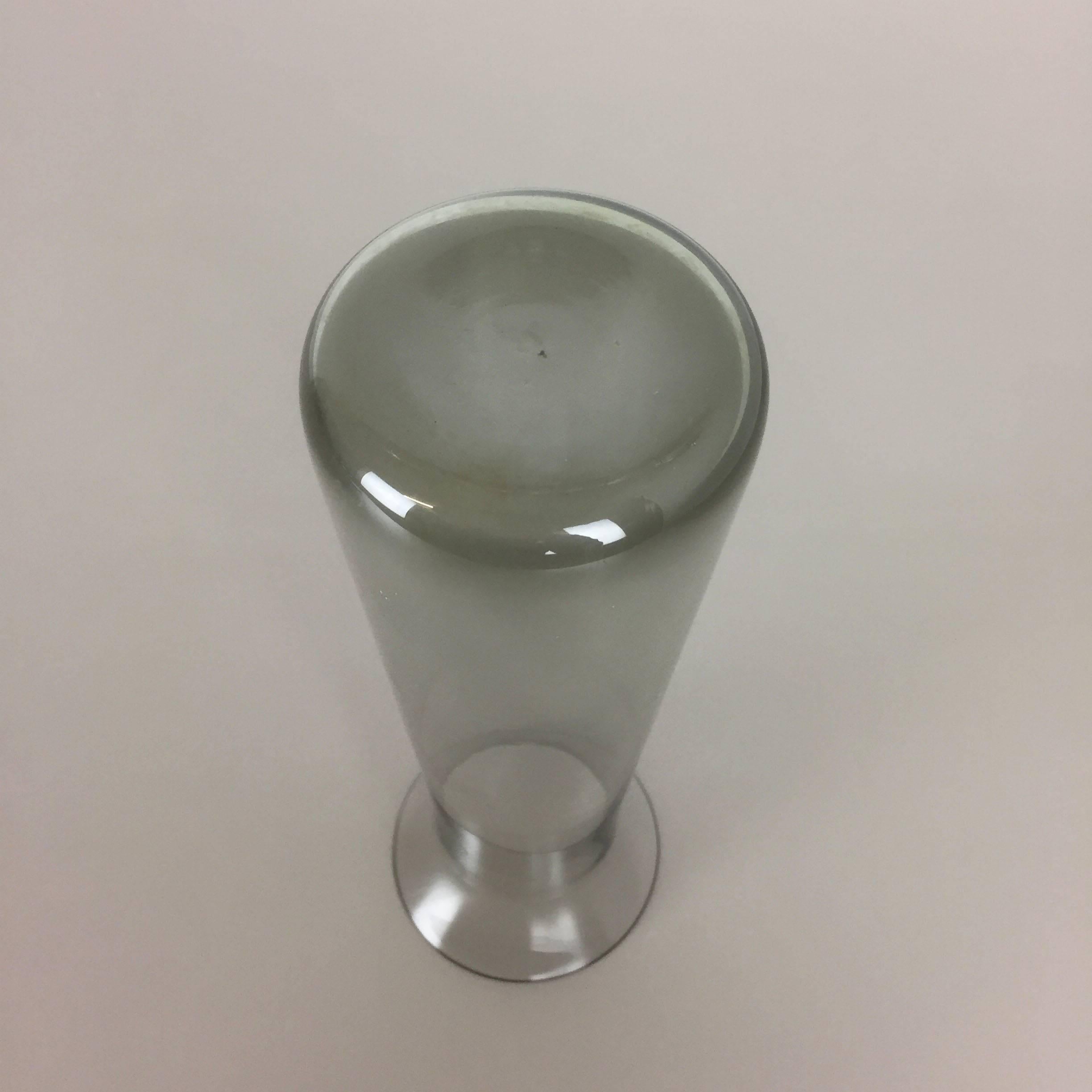 Super Rare Vintage 1960s Glass Turmalin Vase by Wilhelm Wagenfeld for WMF 1